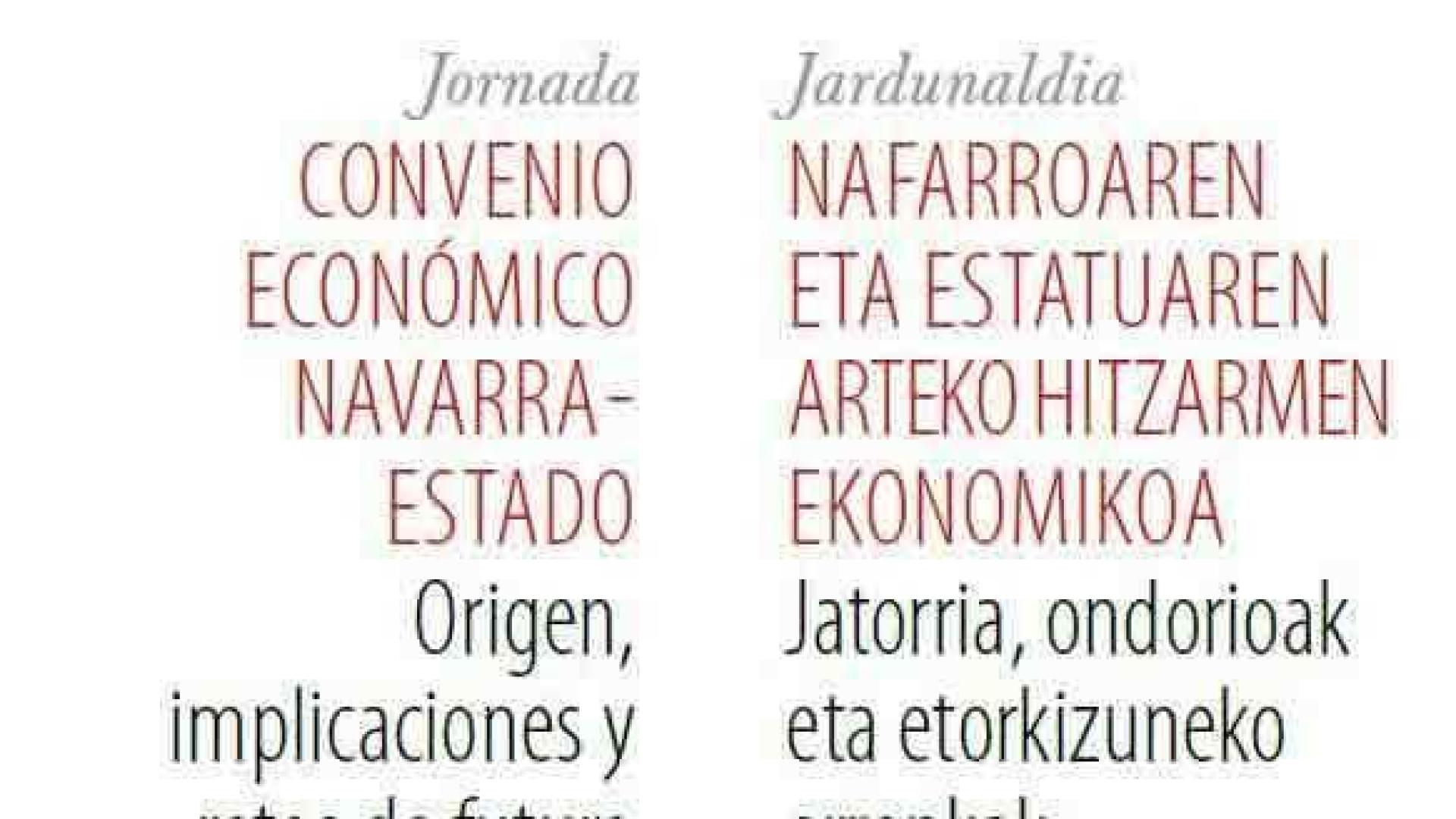 Publicado en papel el libro 'Convenio Económico Navarra-Estado'