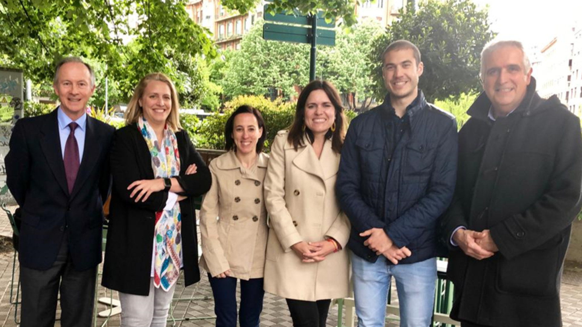 De izda. a decha.: Manuel Rodríguez-Mariscal, Maite Agüeros, Natalia Martínez de Baroja, Sara Gómez, Jorge Morales y Juan Manuel Irache.
