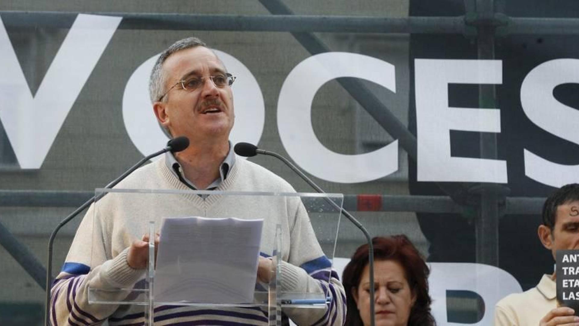 Ortega Lara, durante una concentración convocada contra el terrorismo en 2011.