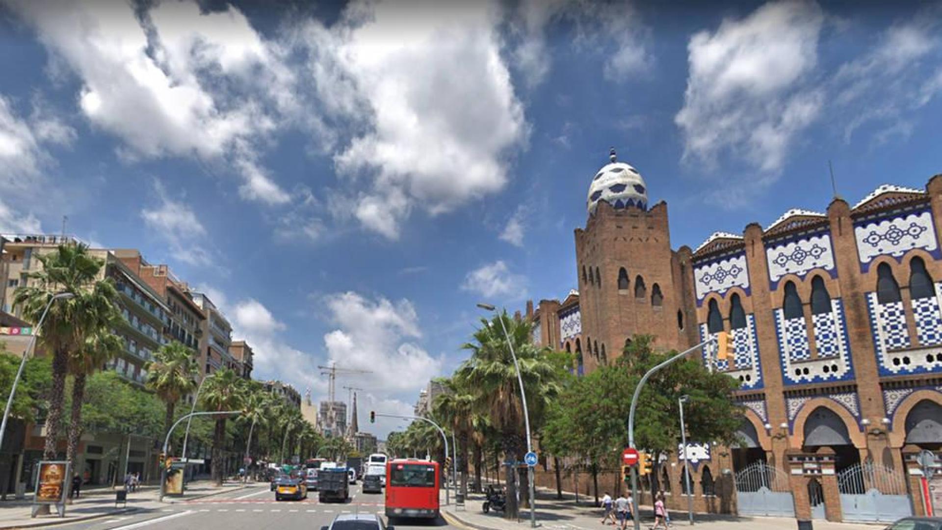 Imagen de la calle Marina, cerca del Port Olímpic de Barcelona.