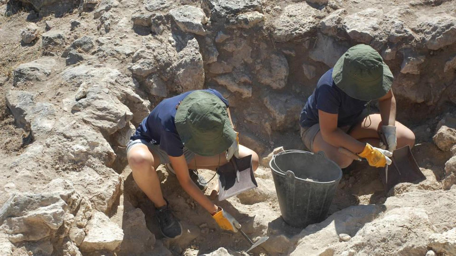 Veintitrés voluntarios trabajan para recuperar el Castillo Mayor de Estella