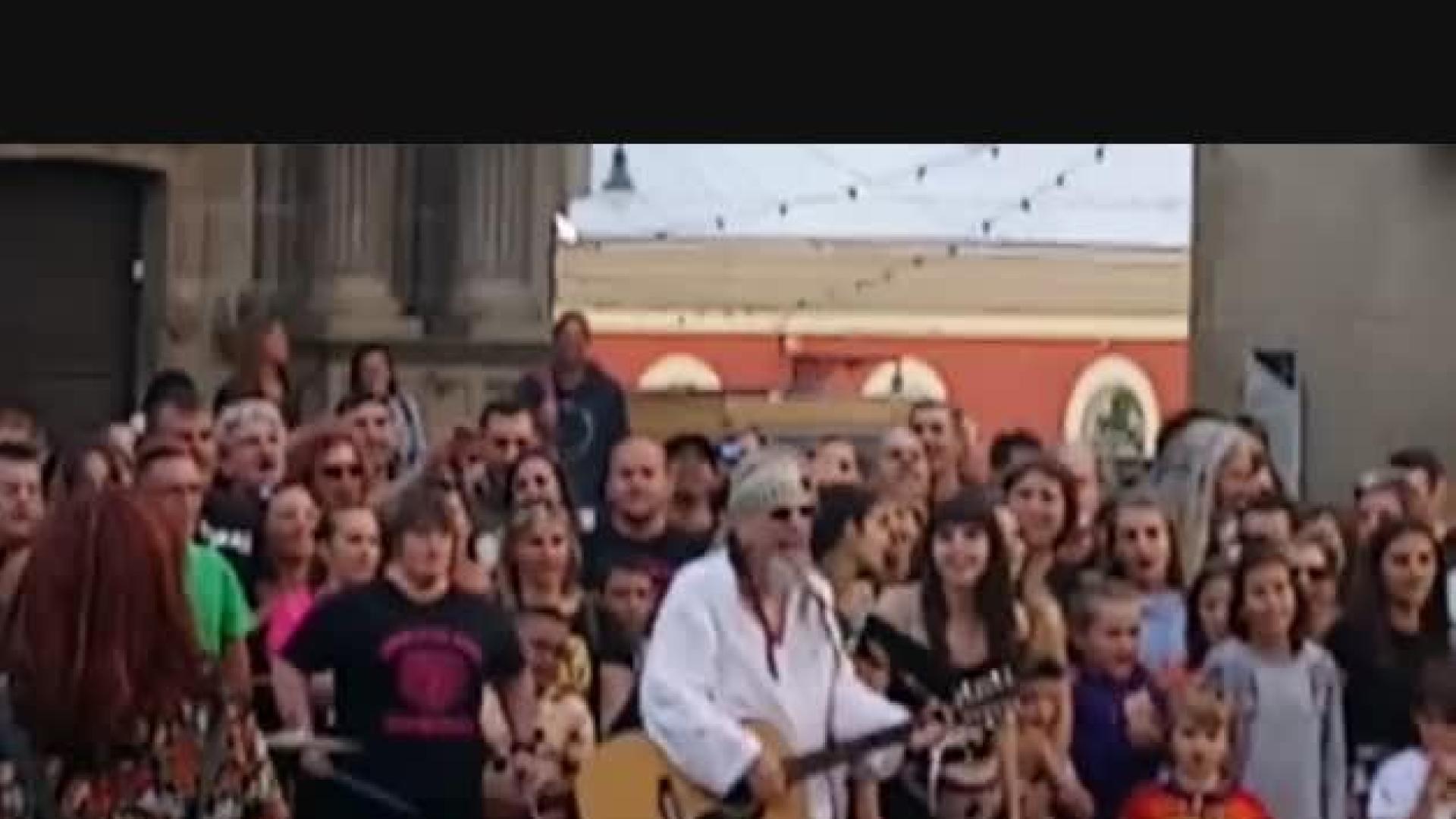 Grabación del vídeo de El Drogas en Pamplona