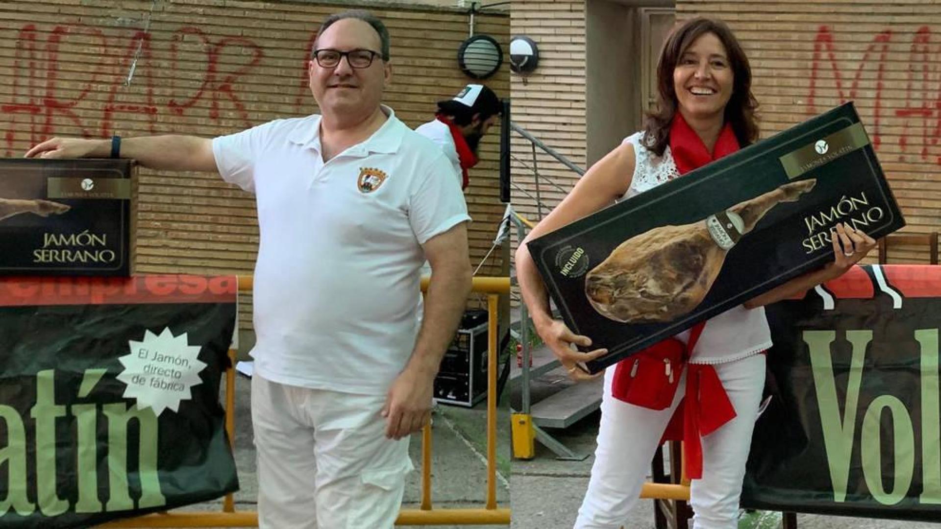 Mariano Belloso y Esperanza Suberviola, ganadores del concurso 'Gorrín 2019'