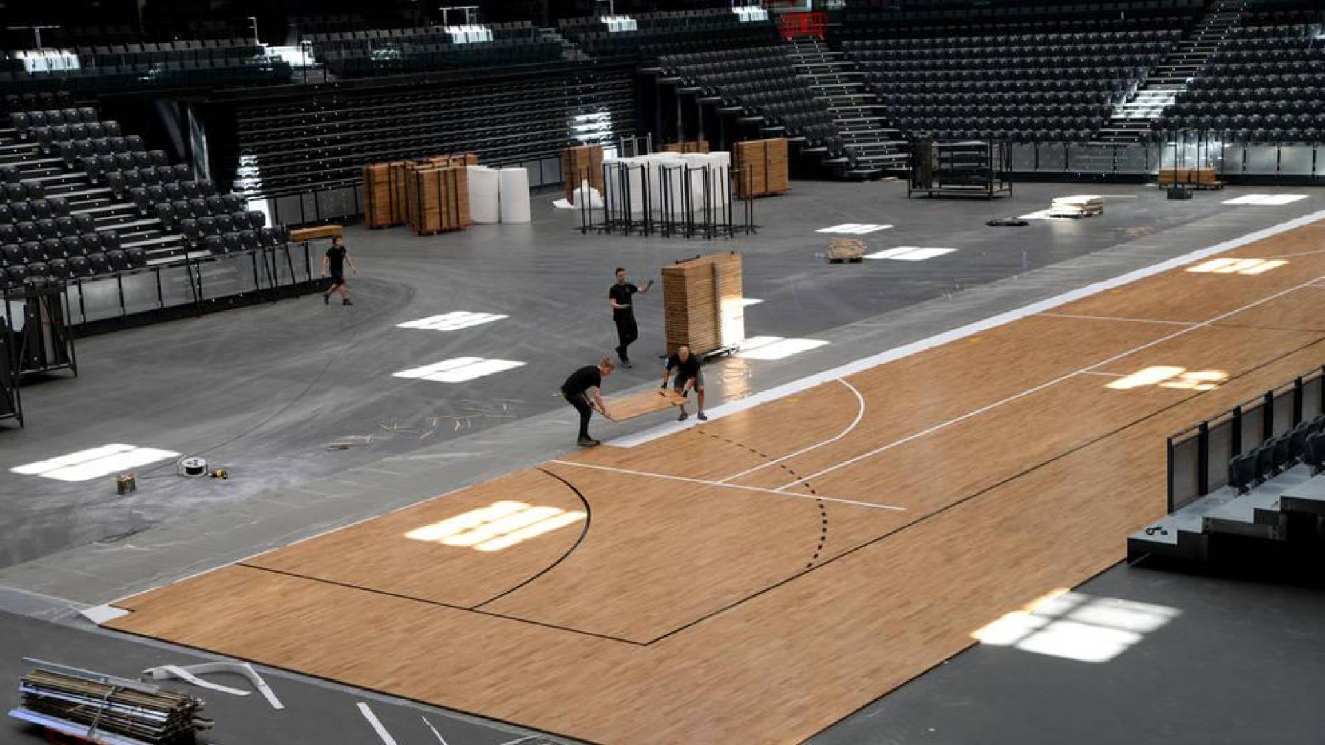La metamorfosis del Navarra Arena para el amistoso de España
