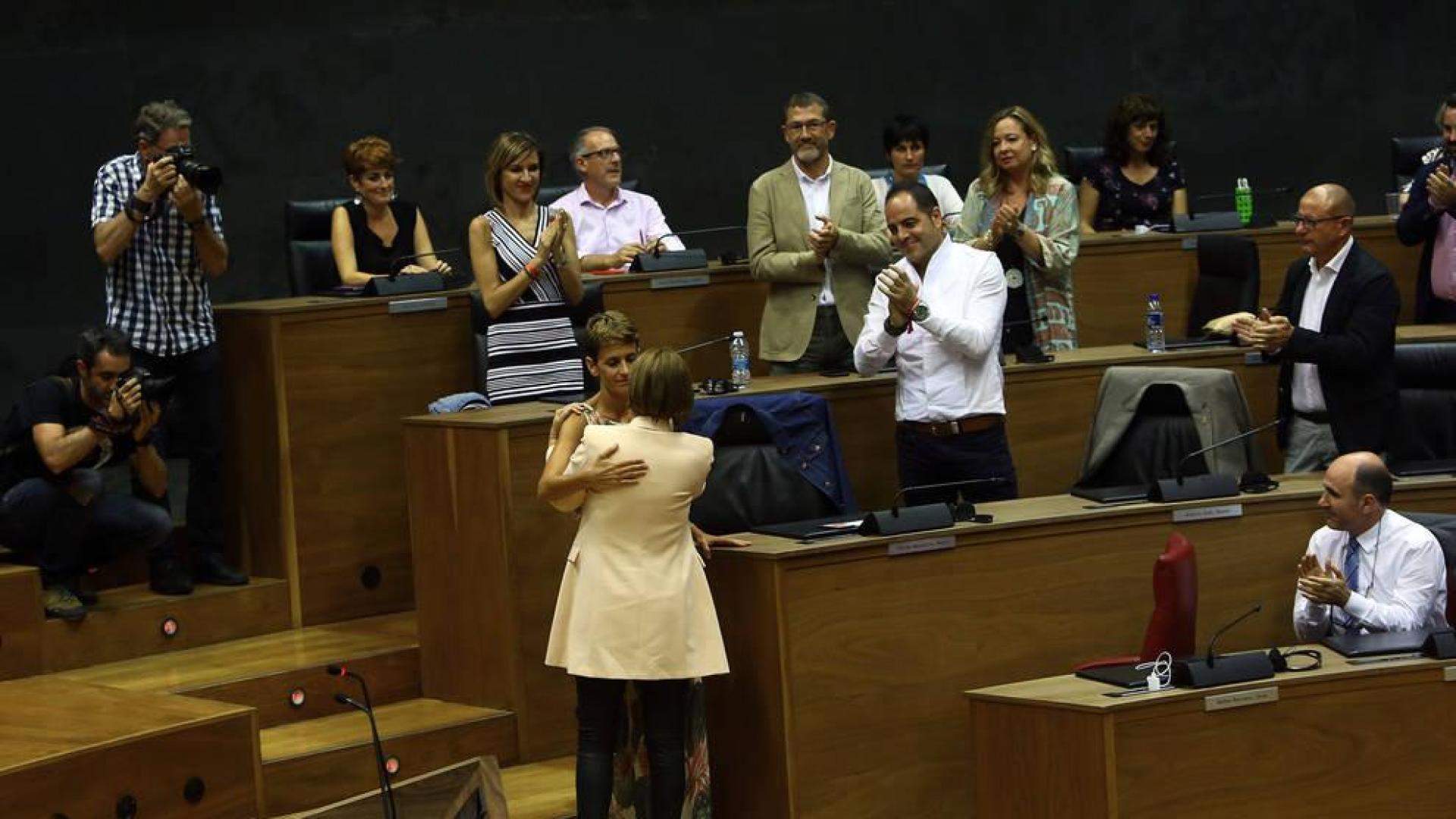Uxue Barkos y María Chivite formalizarán el lunes el traspaso de poderes