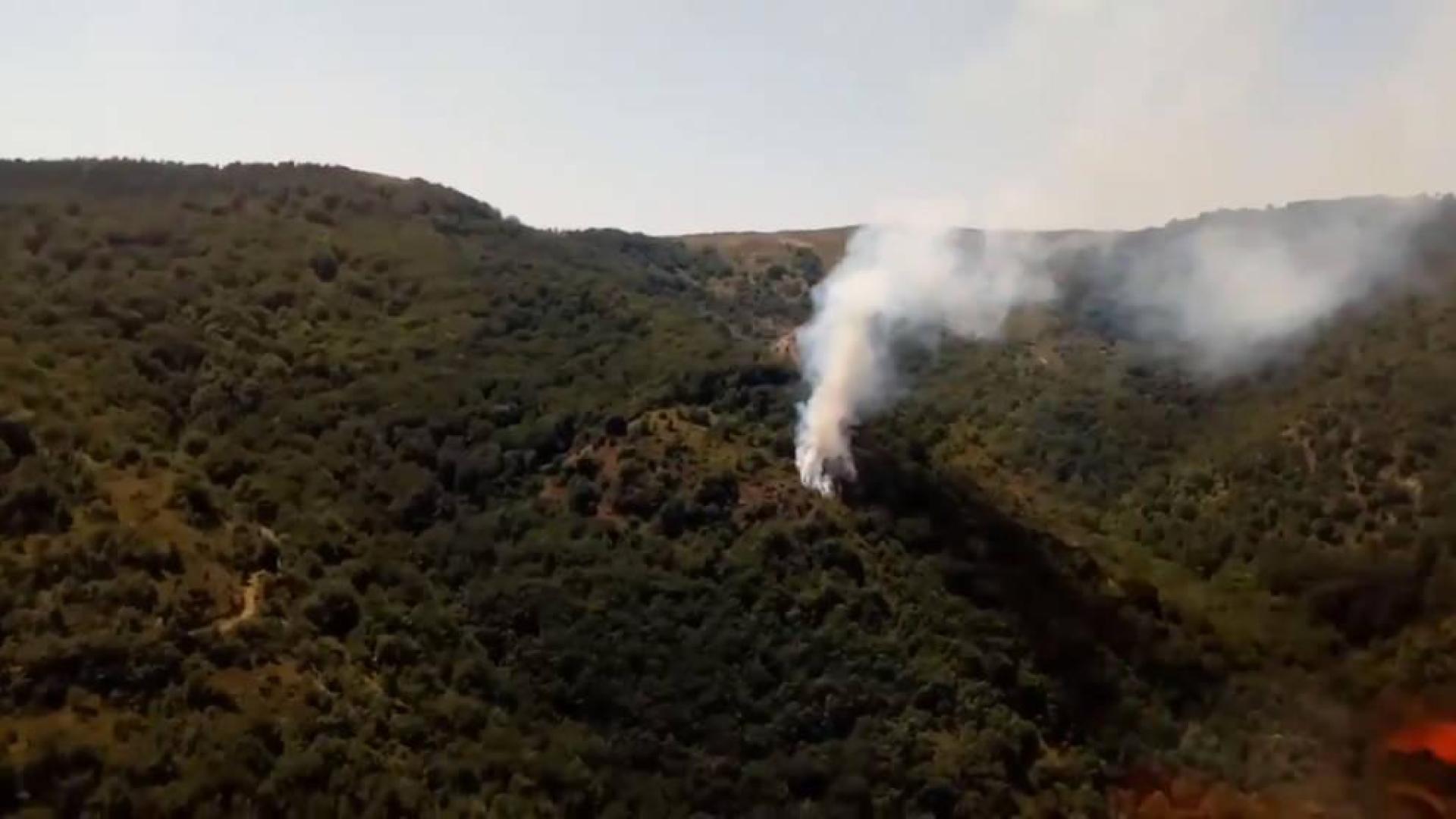 Controlado un incendio forestal en la sierra de Lóquiz