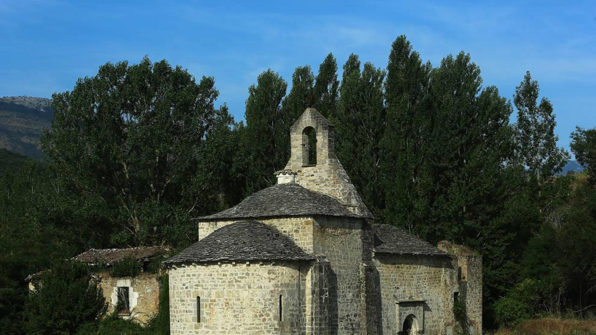 El Monasterio de Yarte, isuado en el concejo de Lete, en Iza, esta semana.
