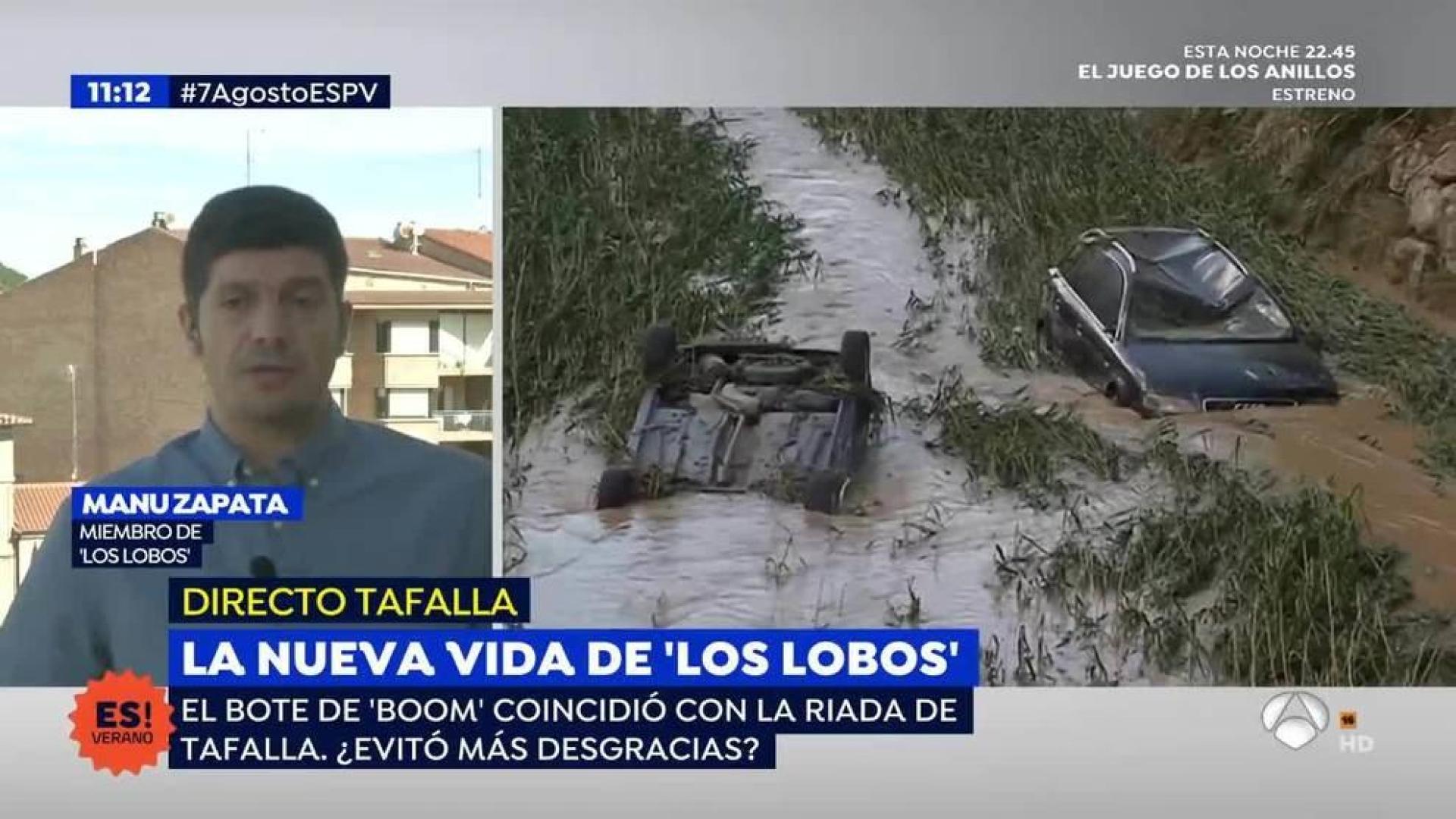 Manu Zapata cuenta en televisión cómo afecto a su familia la riada de Tafalla