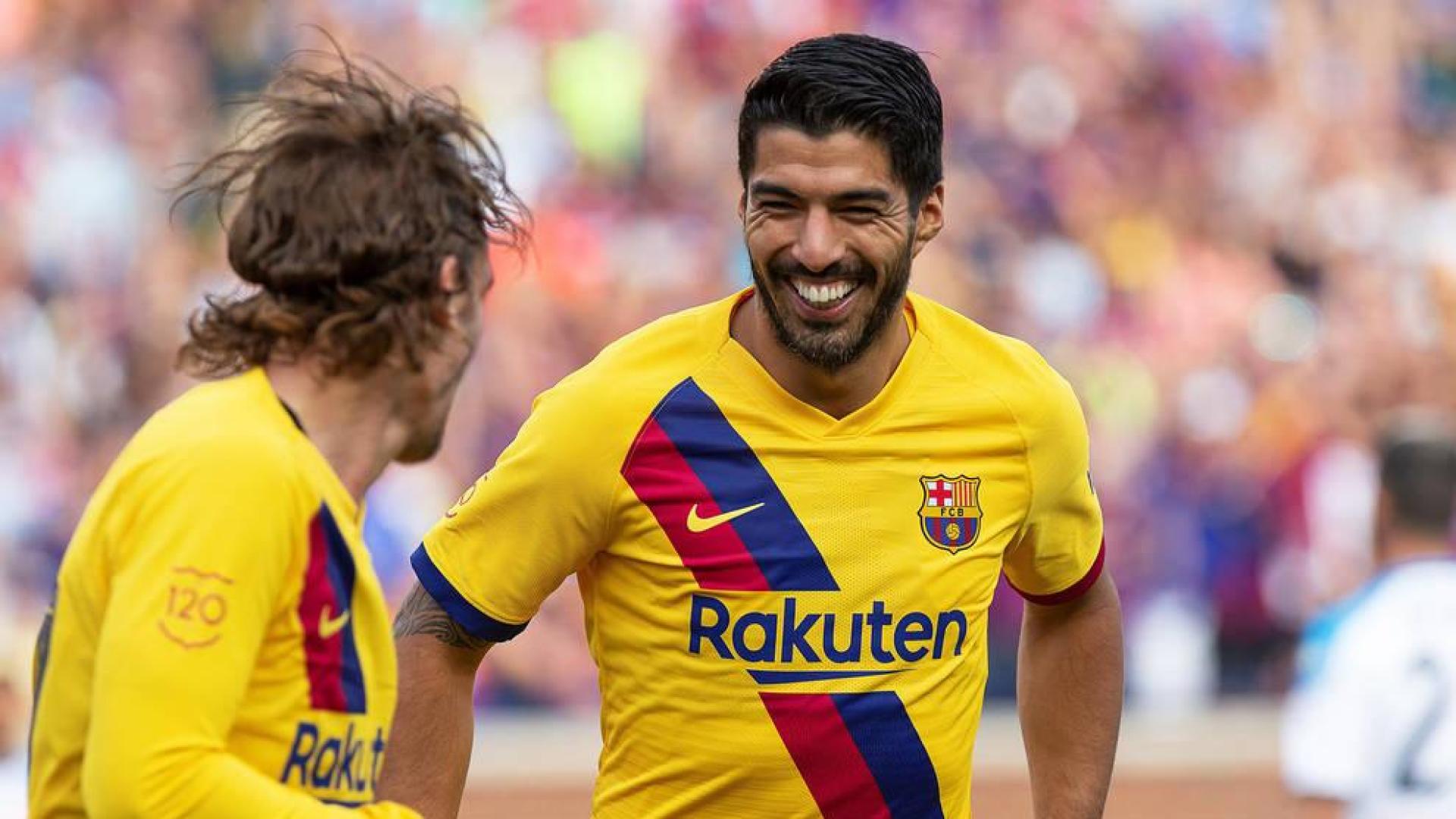 Suárez continúa con olfato goleador y Griezmann se estrena