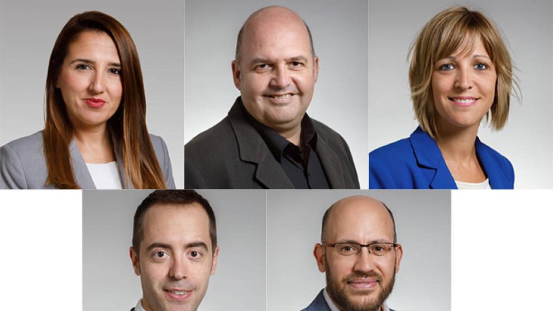 Vera Villafranca, Julio Iturri, Leire Ochoa, Álvaro Valderrama y Fermín Laspeñas.