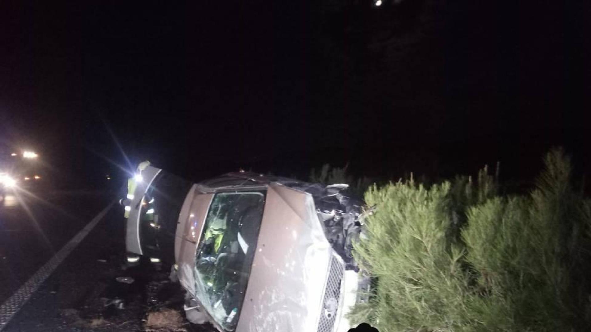 Una persona, herida tras un accidente en la AP-15 en Olite