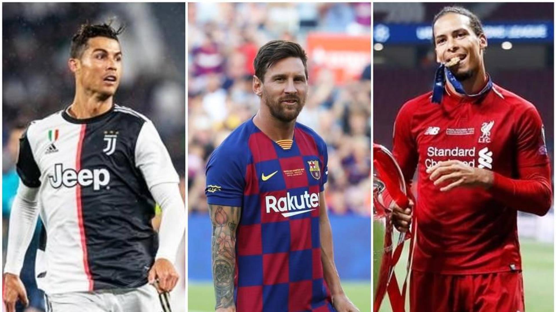 Messi, Cristiano y Van Dijk, candidatos a Jugador del Año en la UEFA