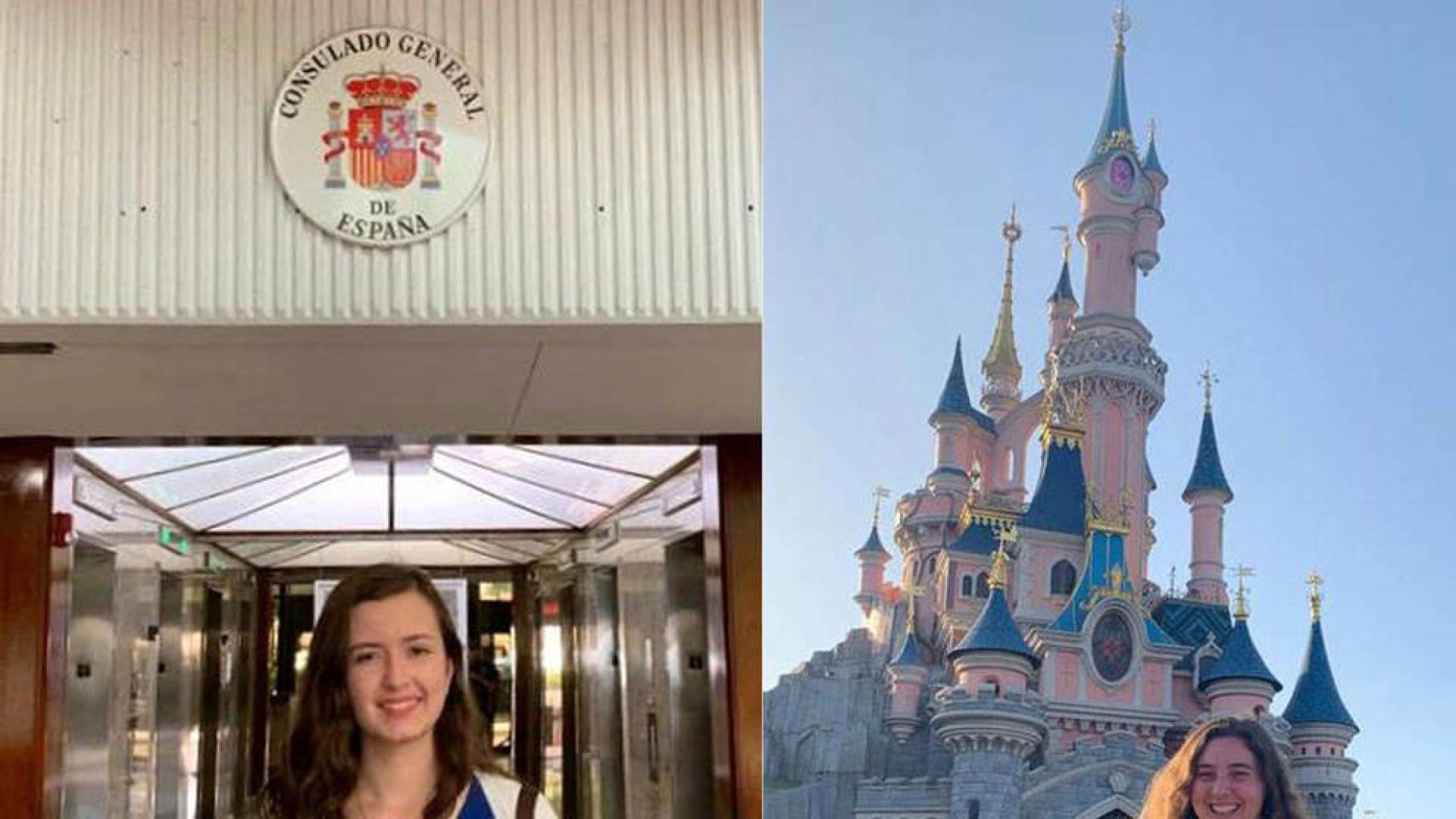 Alexia Tefel (izquierda), en el de Miami Iranzu e Artaso Andrés, trabaja en el consulado español en París.