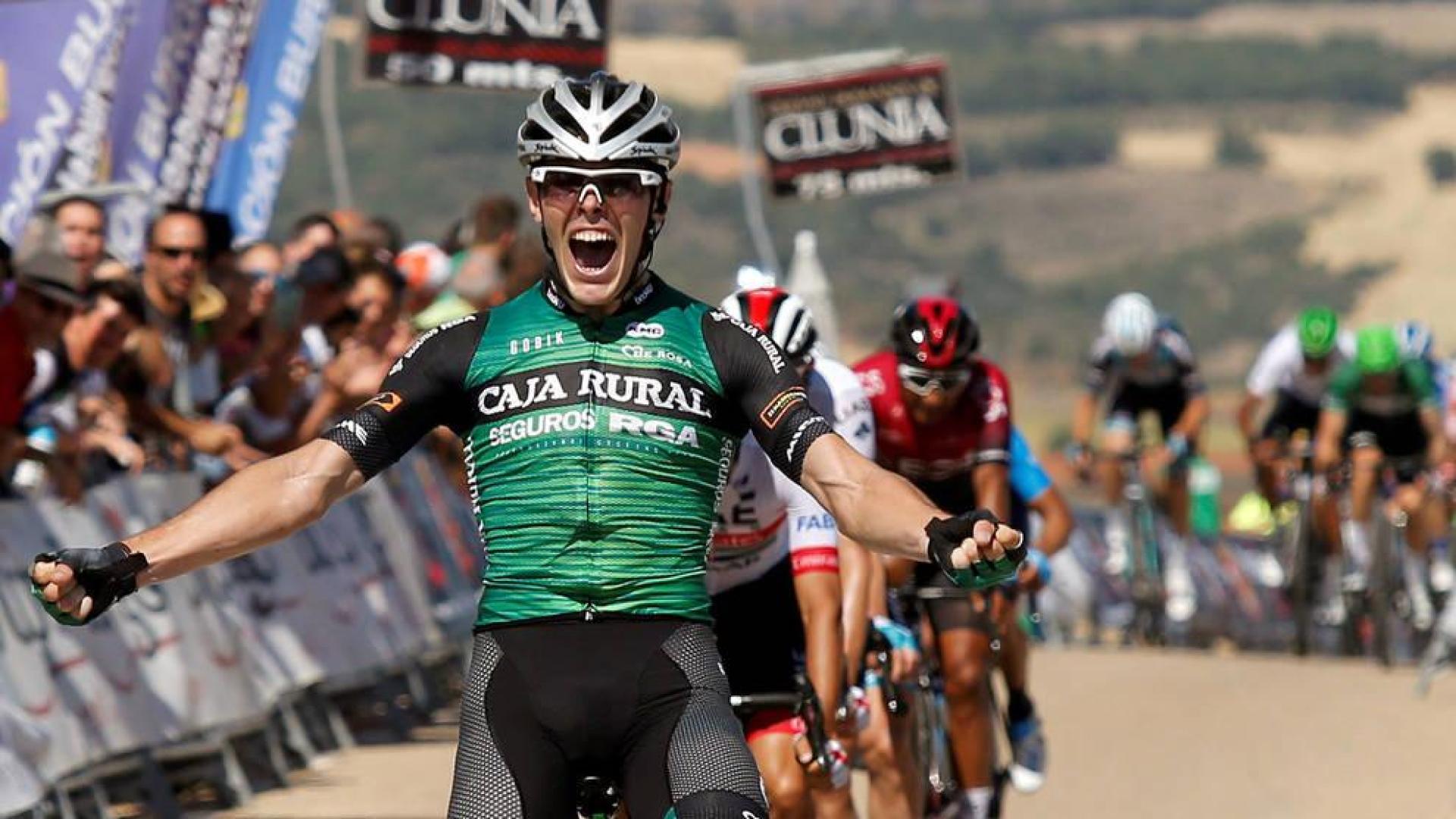 Alexander Aranburu (Caja Rural) gana en Clunia y se quita la espina del primer día