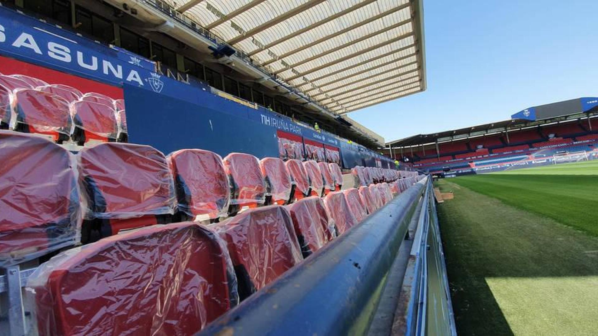 El Sadar compaginará fútbol y obras en curso