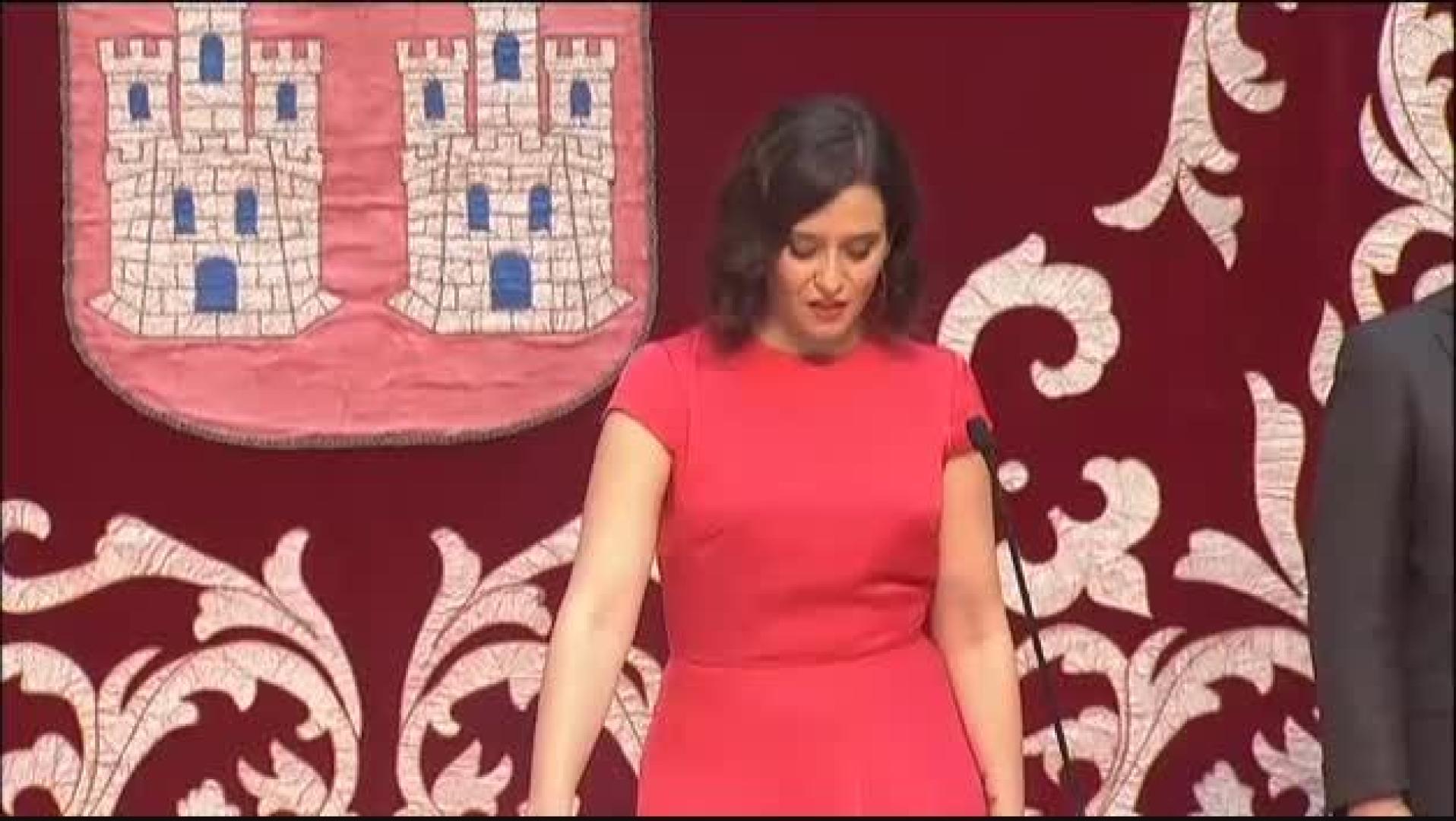 Isabel Díaz Ayuso promete el cargo como presidenta de la Comunidad de Madrid