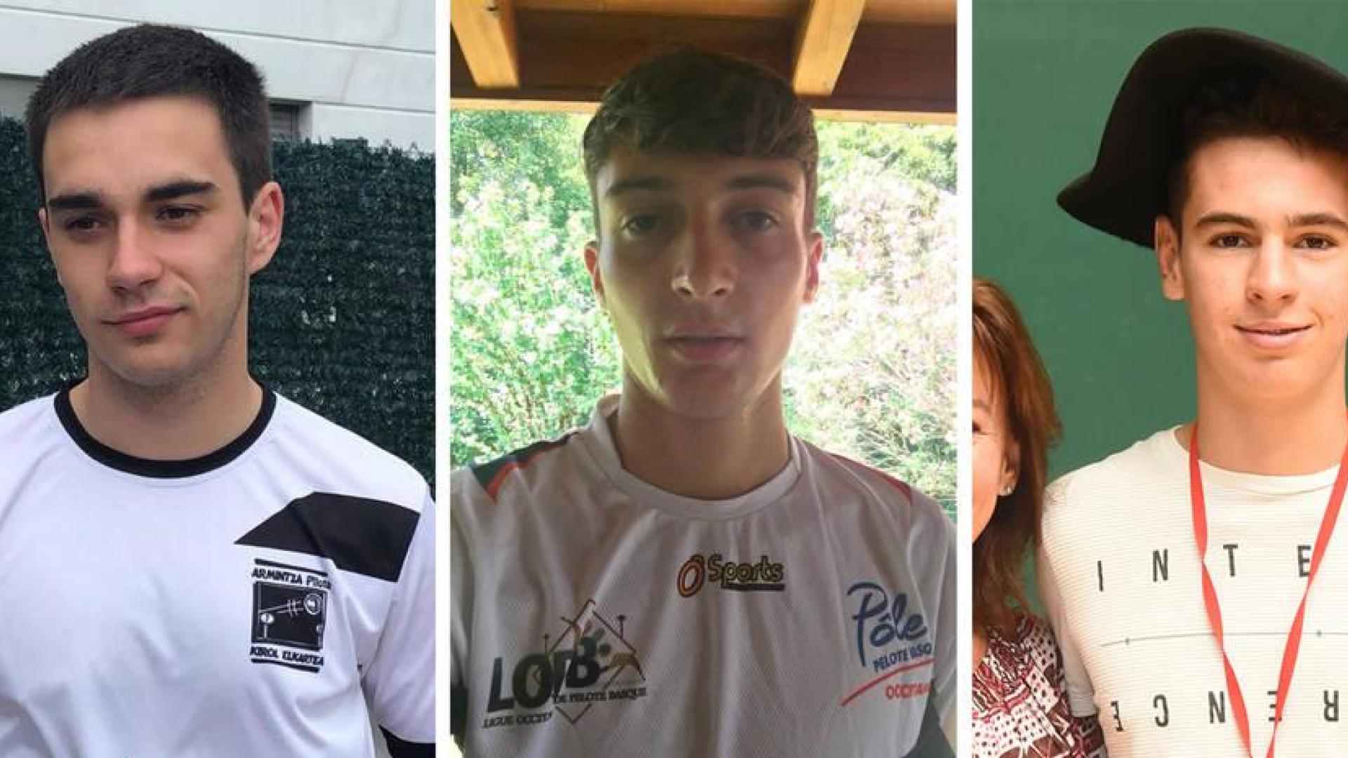 El vizcaíno Madariaga, el francés Enzo Pellegrinni y el pamplonés Javier Insausti.