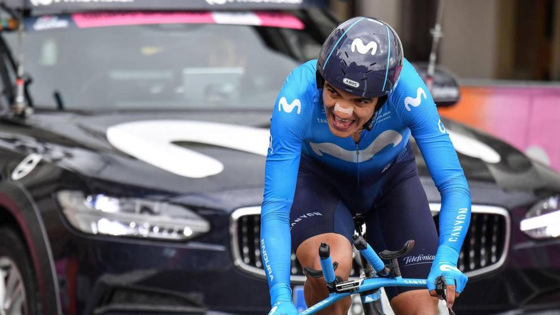 Richard Carapaz, durante la novena etapa del Giro de Italia 2019