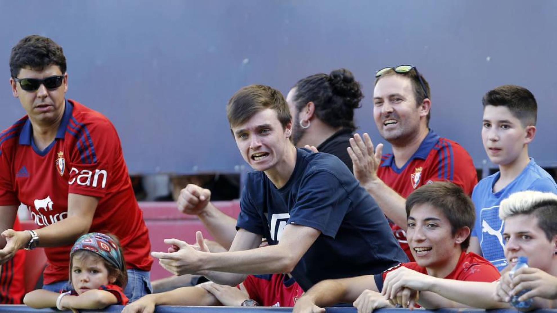 Imagen de las gradas de El Sadar, el sábado ante el Eibar