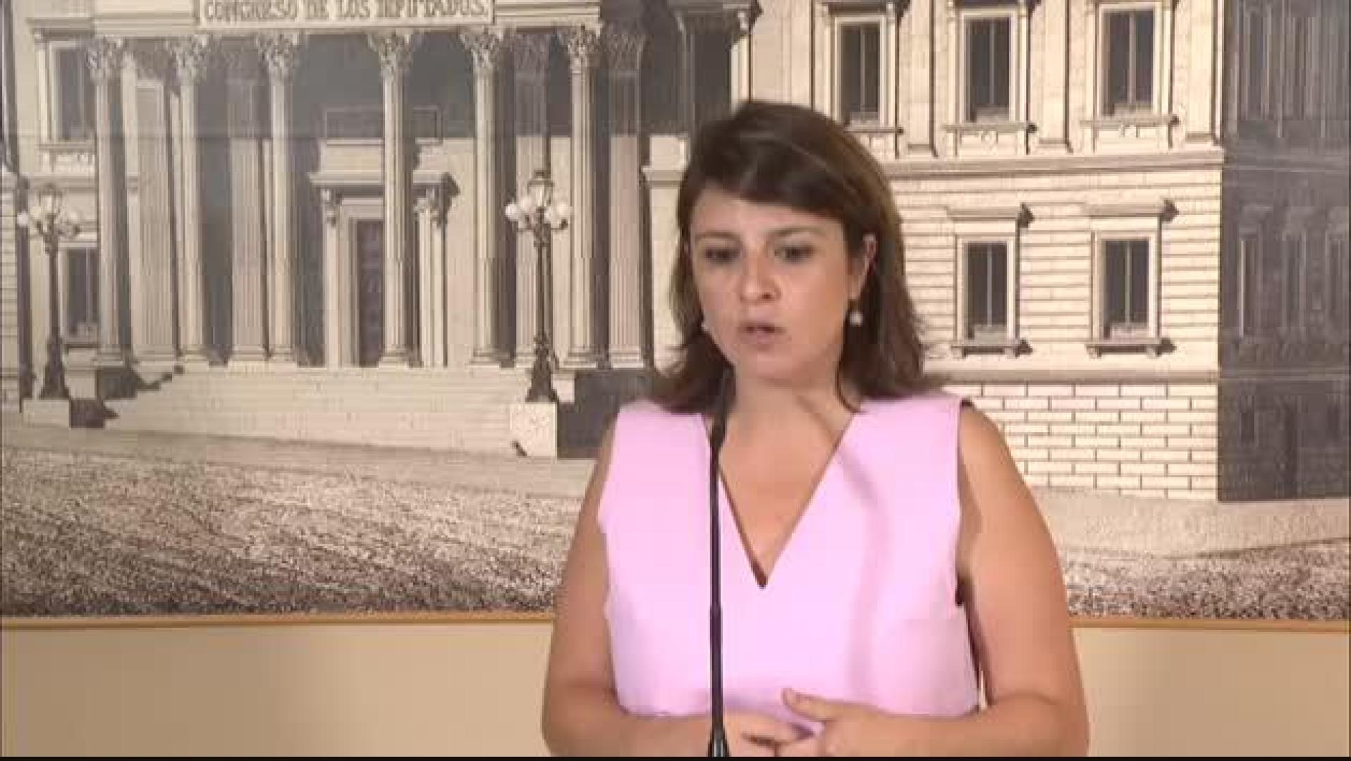 Adriana Lastra: "No hay ningún pacto con Bildu, ni en Navarra ni en ningún sitio"