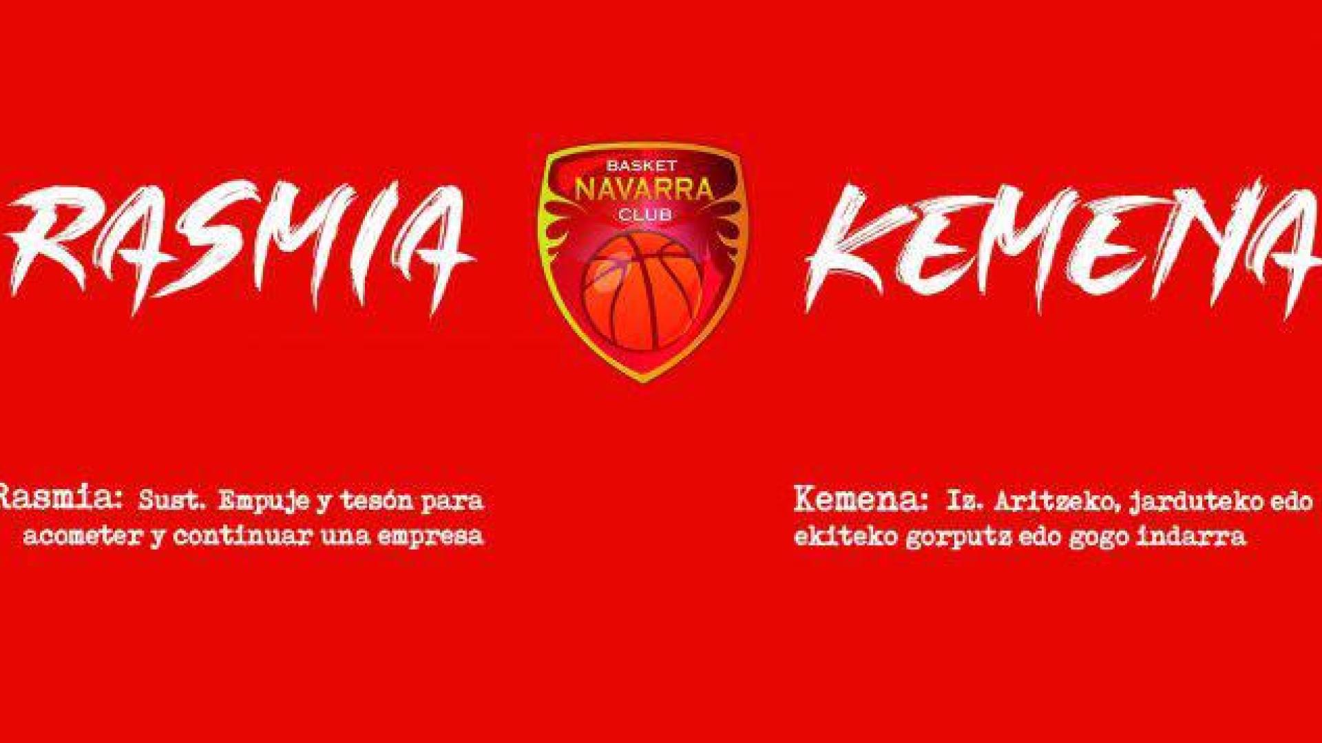 Basket Navarra presenta su campaña de abonados con el lema 'Rasmia/Kemena'