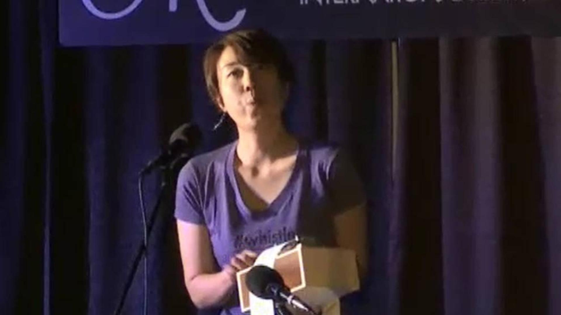 Una japonesa, campeona mundial de silbidos