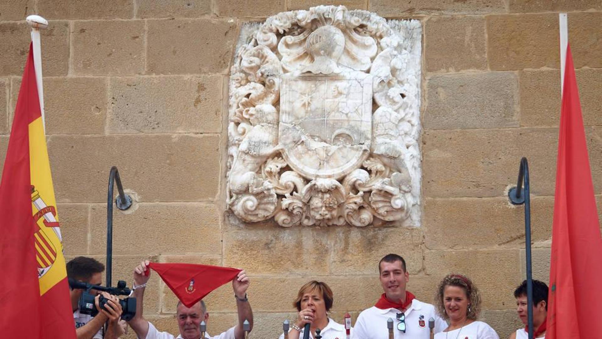 Cohete en fiestas de Murillo el Fruto 2019.