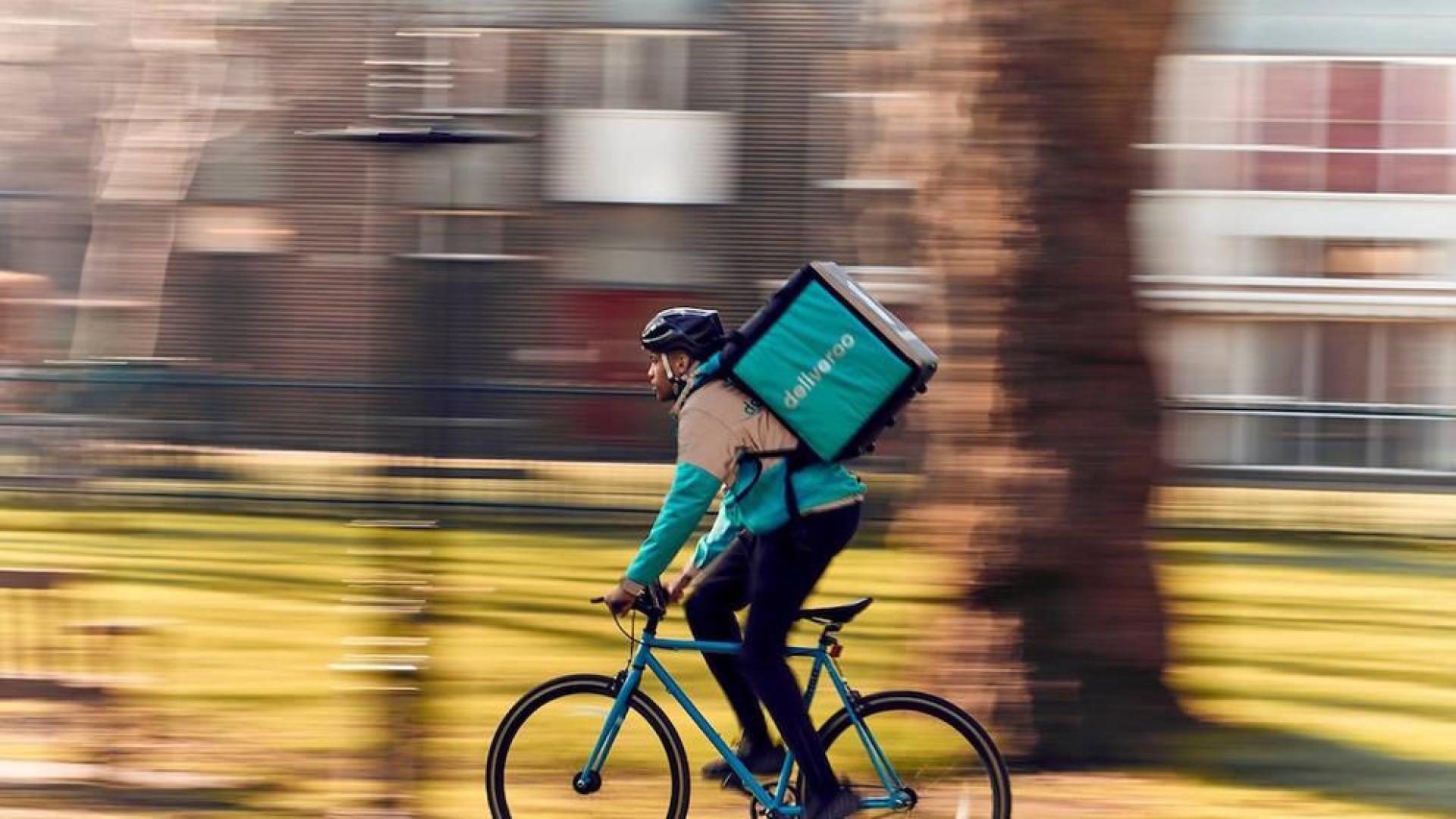 Imagen de un 'rider' de Deliveroo.