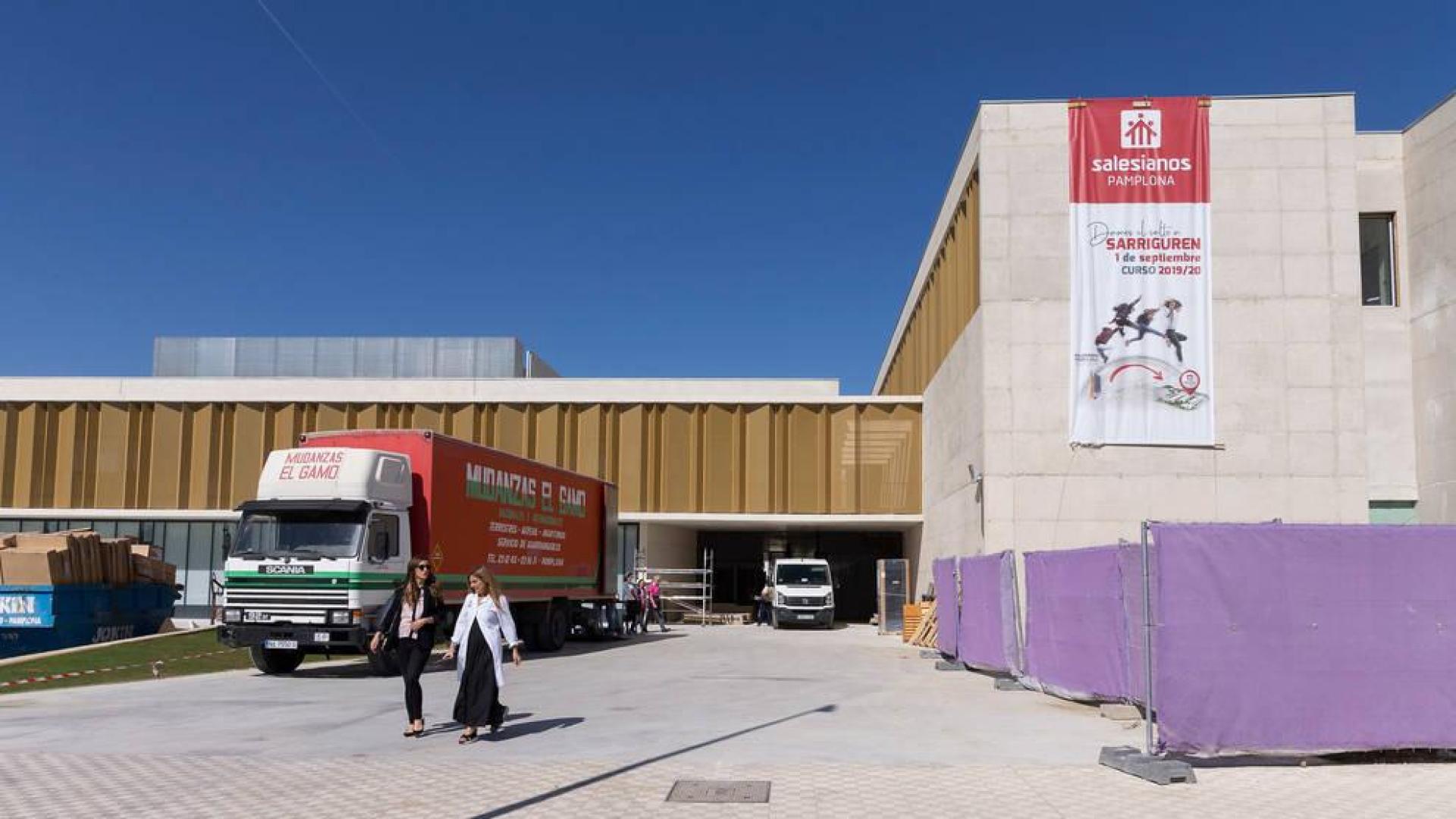 A contrarreloj en Salesianos para acoger a los alumnos en Sarriguren