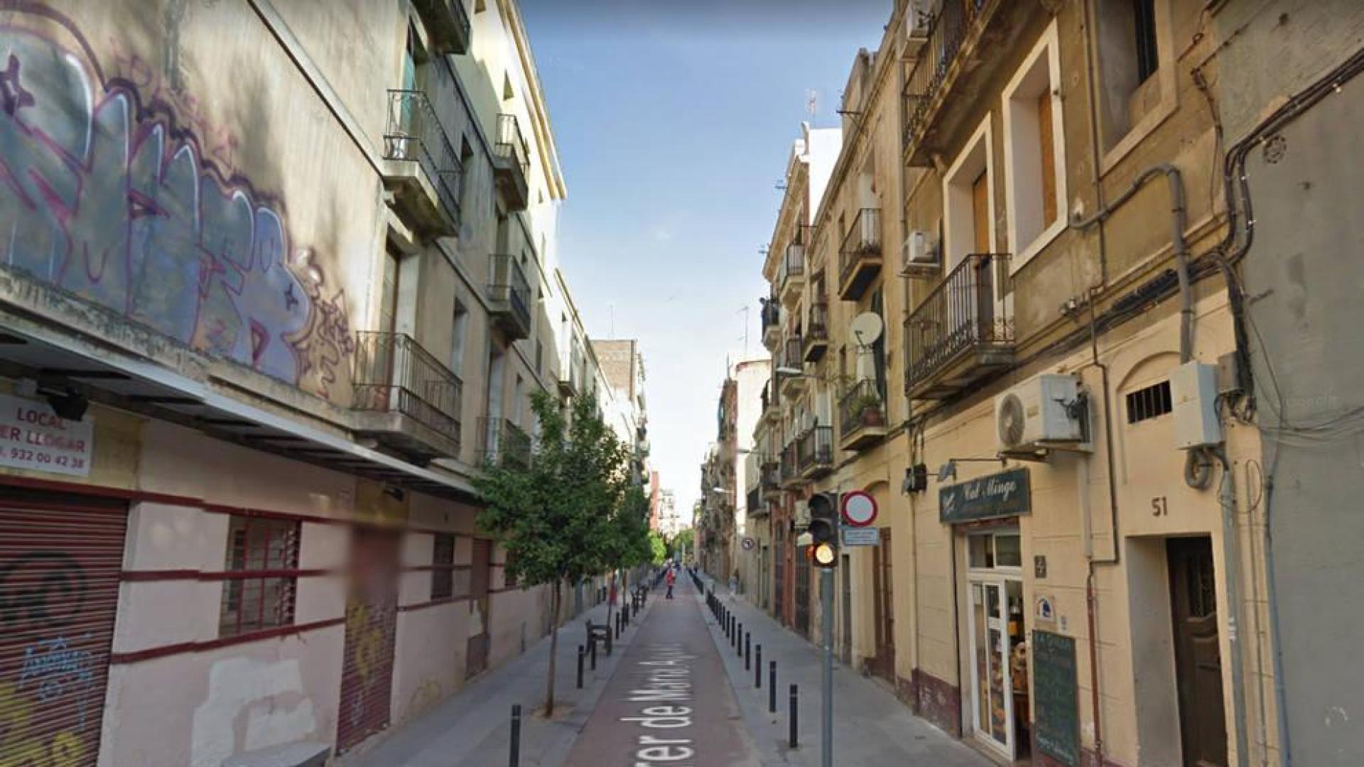 Calle Pujades de Barcelona, donde se produjo la agresión.