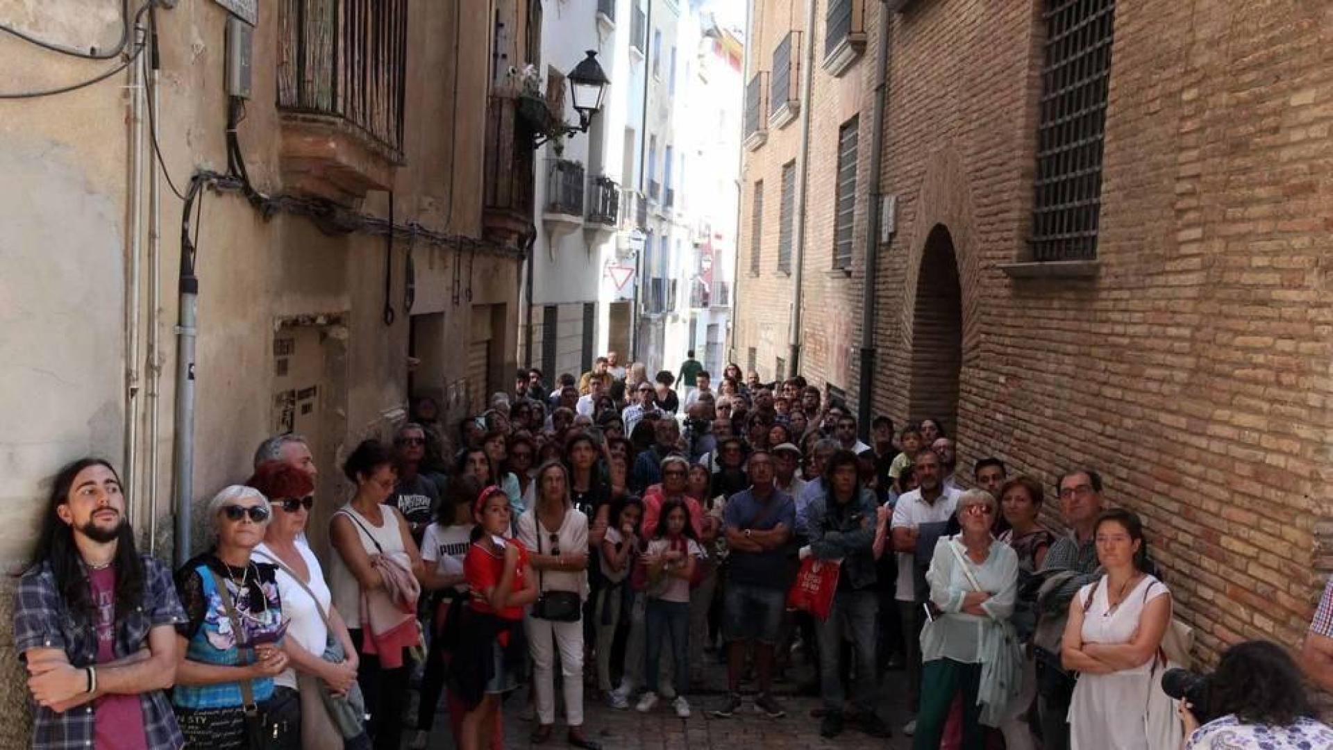 El arte transforma los patios de Tudela