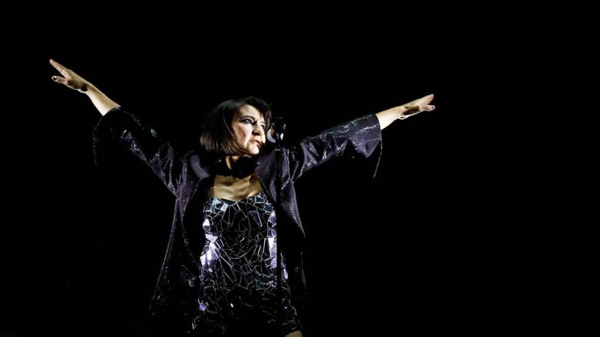 La cantante del grupo Amaral, Eva Amaral, durante su actuación en el festival Dcode 2019.