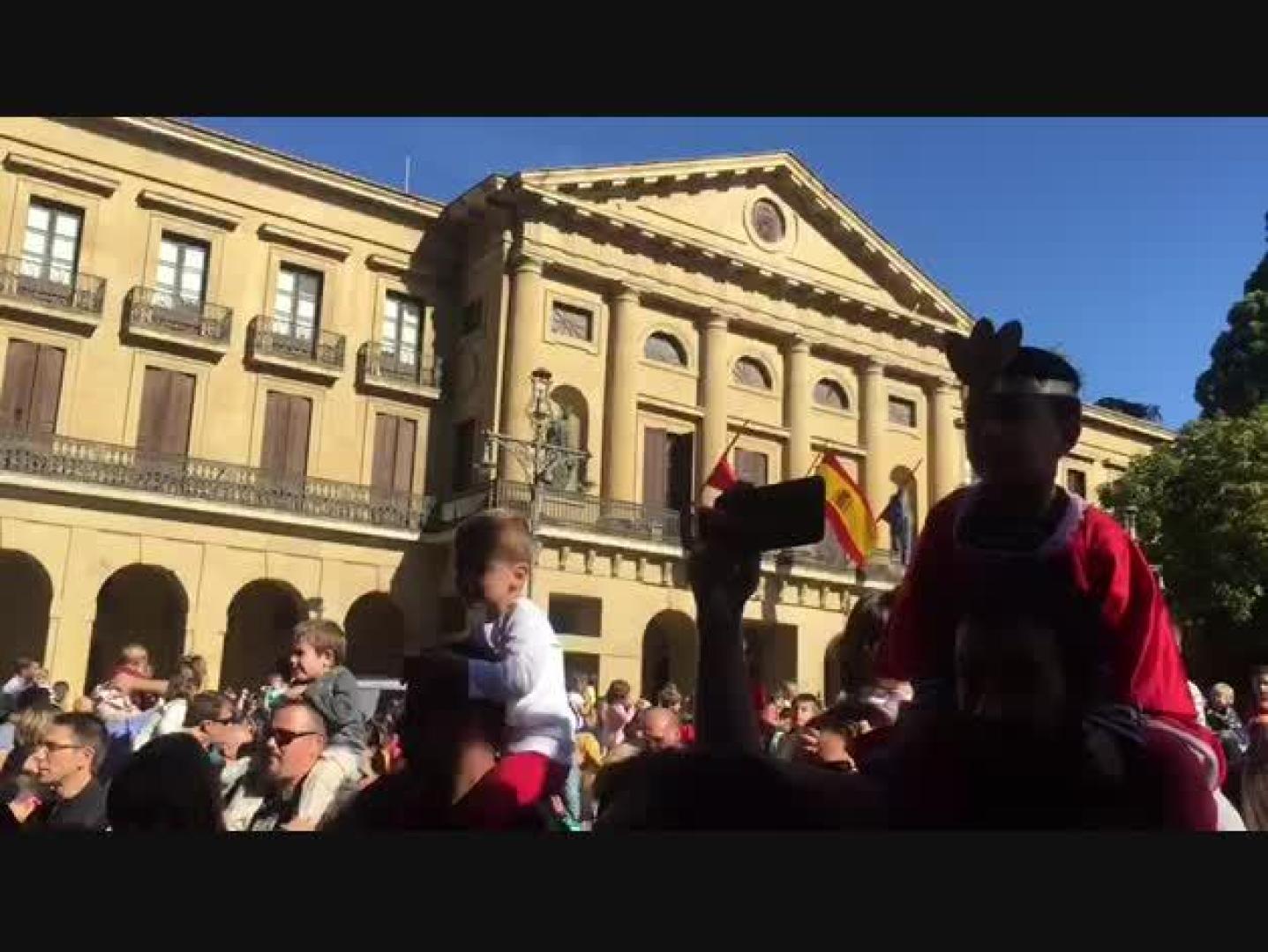Los Gigantes de Pamplona celebran el Privilegio de la Unión