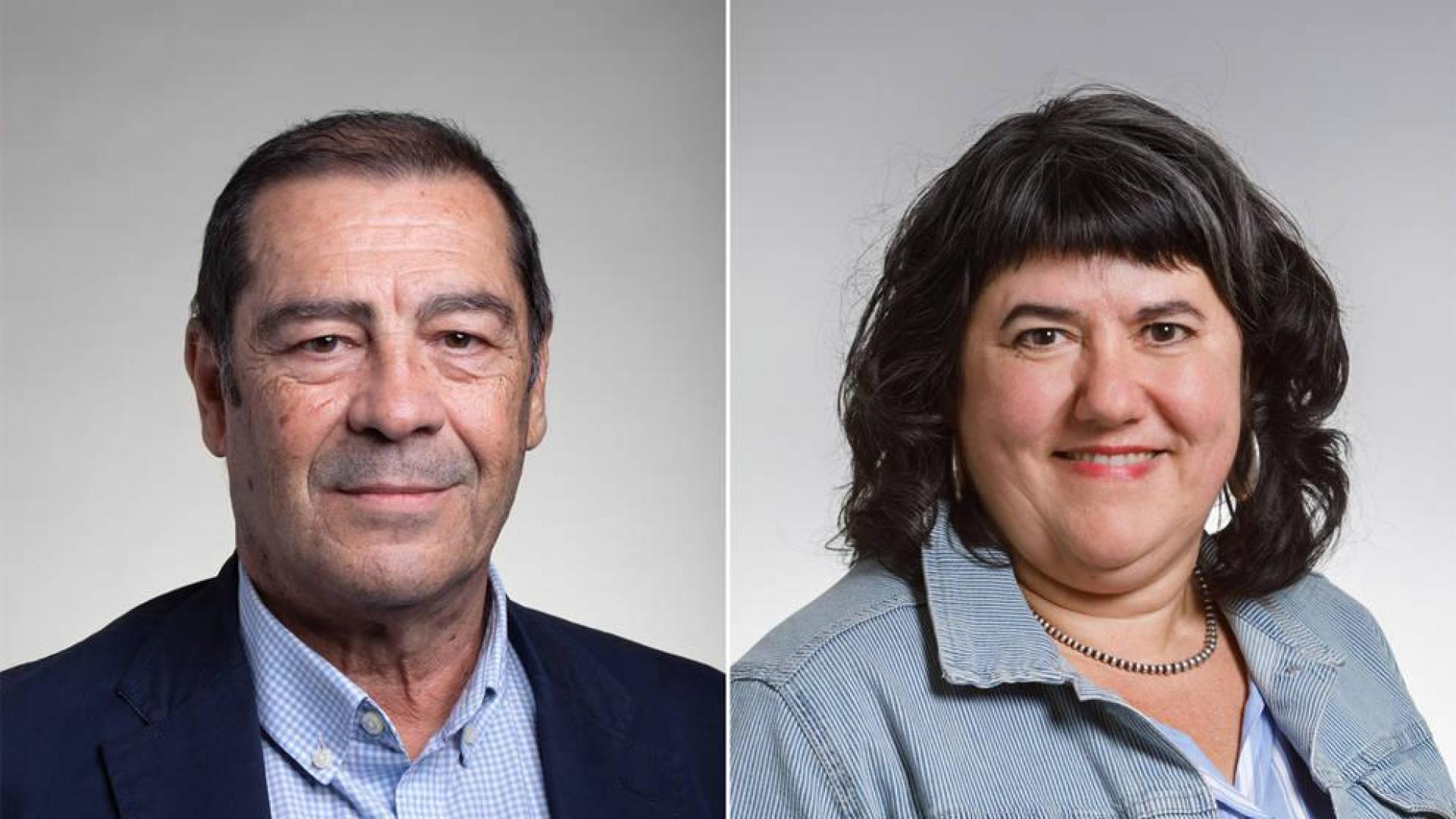 José Ramón Mora y Eva Istúriz, directores gerentes del SNS-O y del Instituto Navarro para la Igualdad