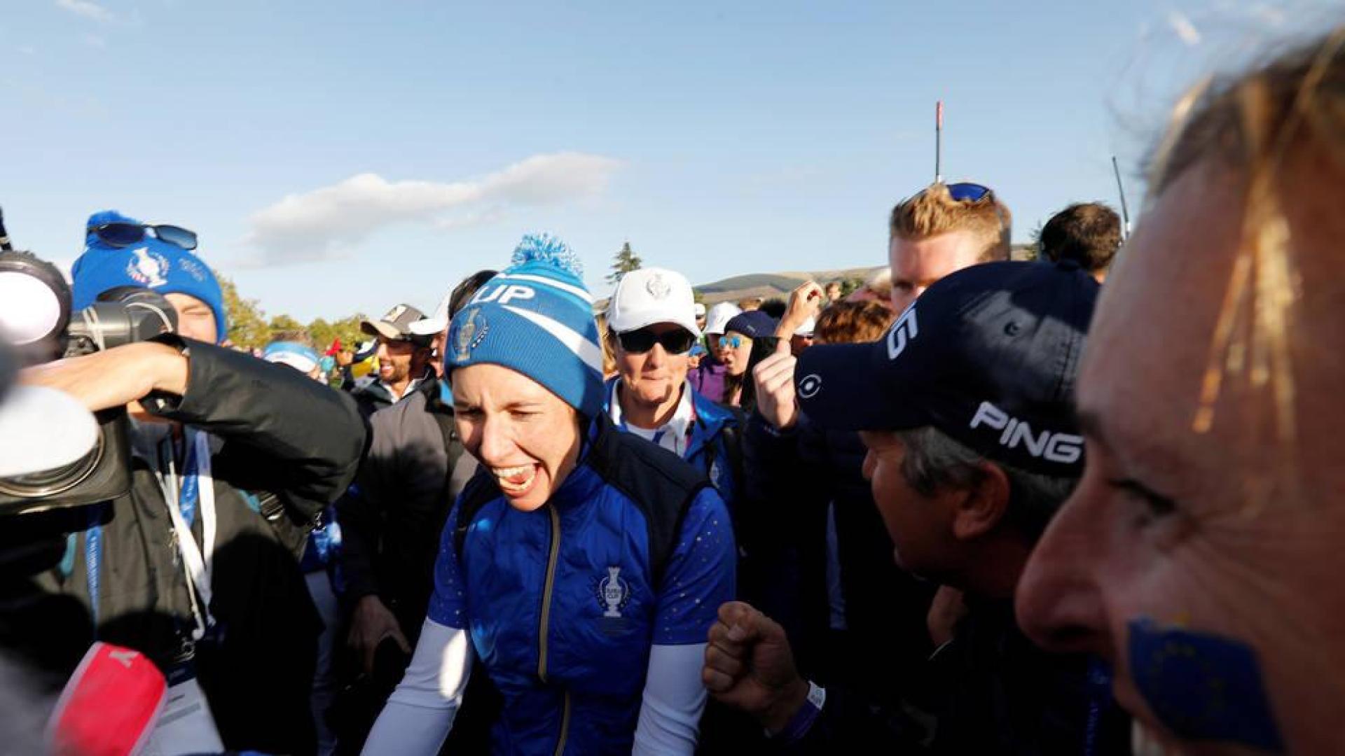 Europa vuelve a mandar en la Solheim Cup de la mano de Carlota Ciganda