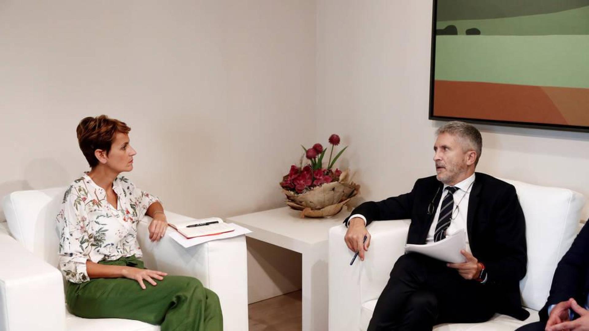 Chivite y Grande-Marlaska se comprometen a mejorar la coordinación policial