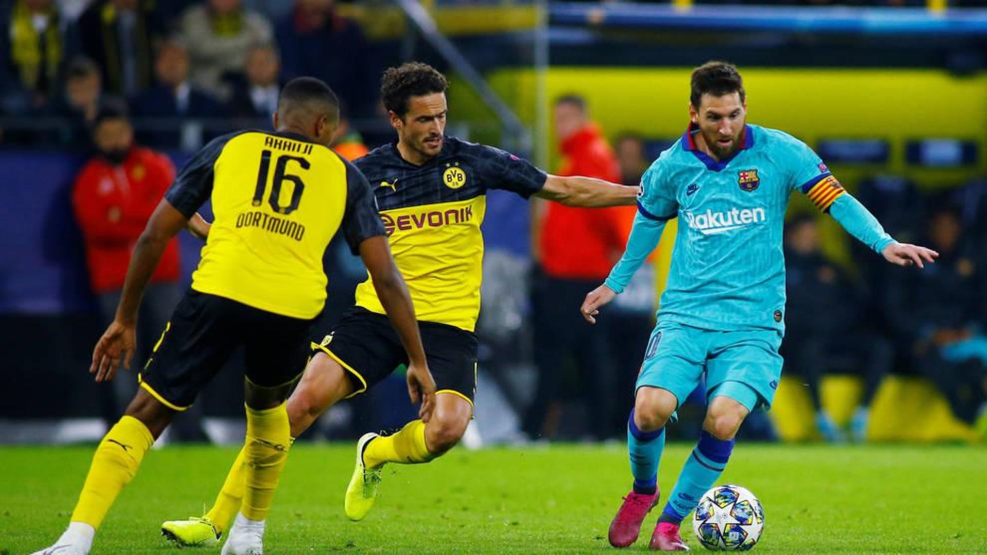 Messi volvió a jugar tras su lesión ante el Borussia Dortmund