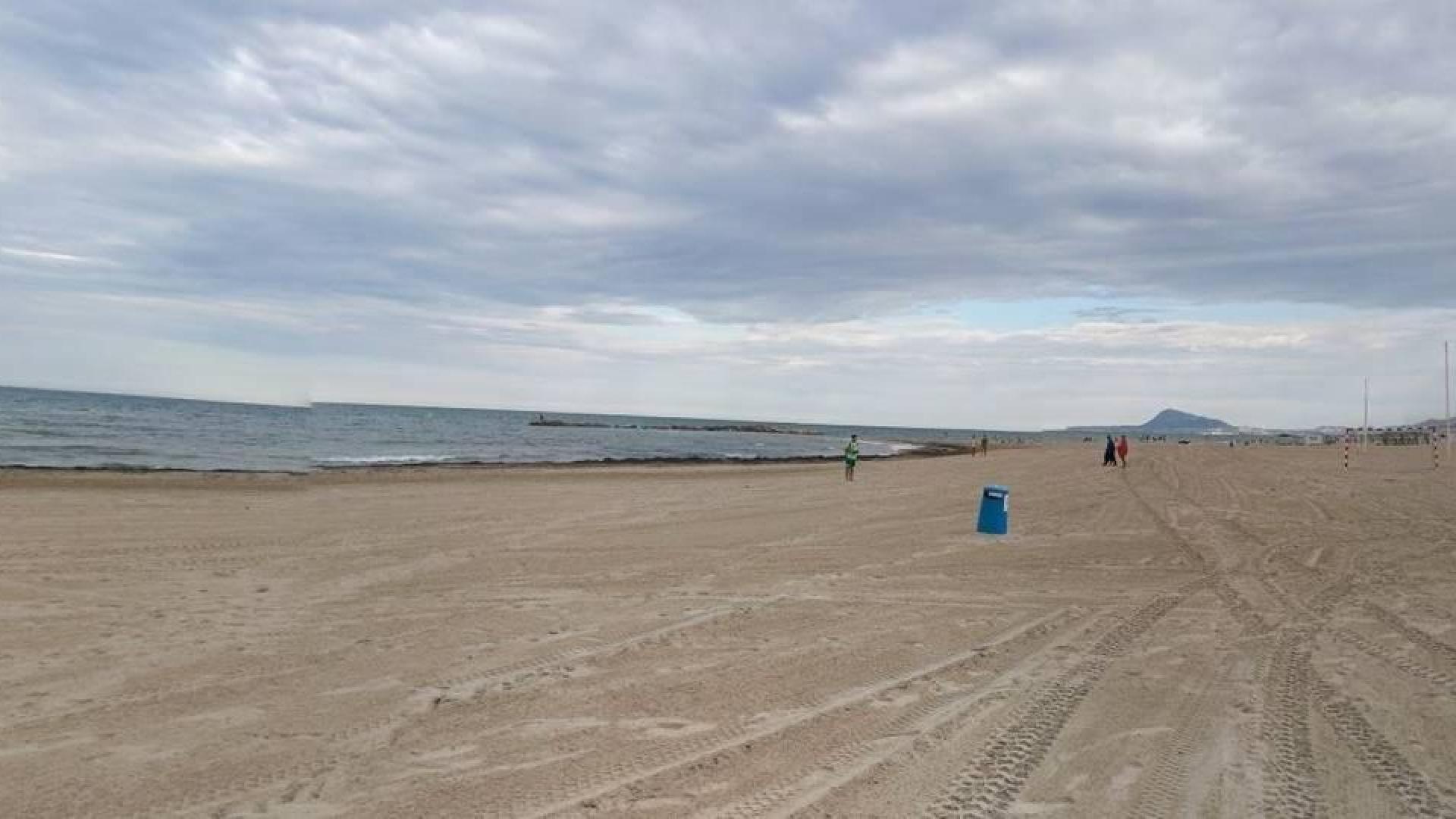 La playa de Oliva, donde ha ocurrido el suceso.