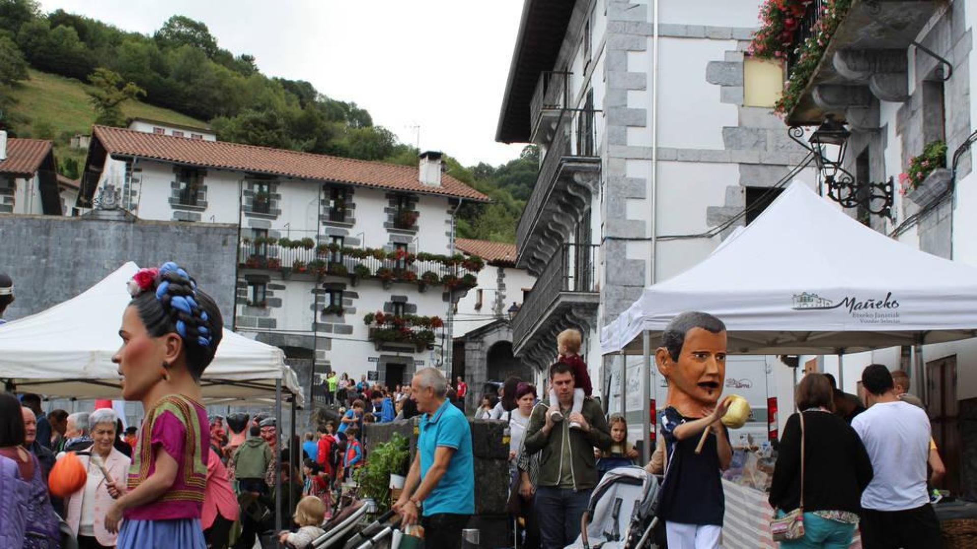 Talos que afilan gargantas, en Leitza