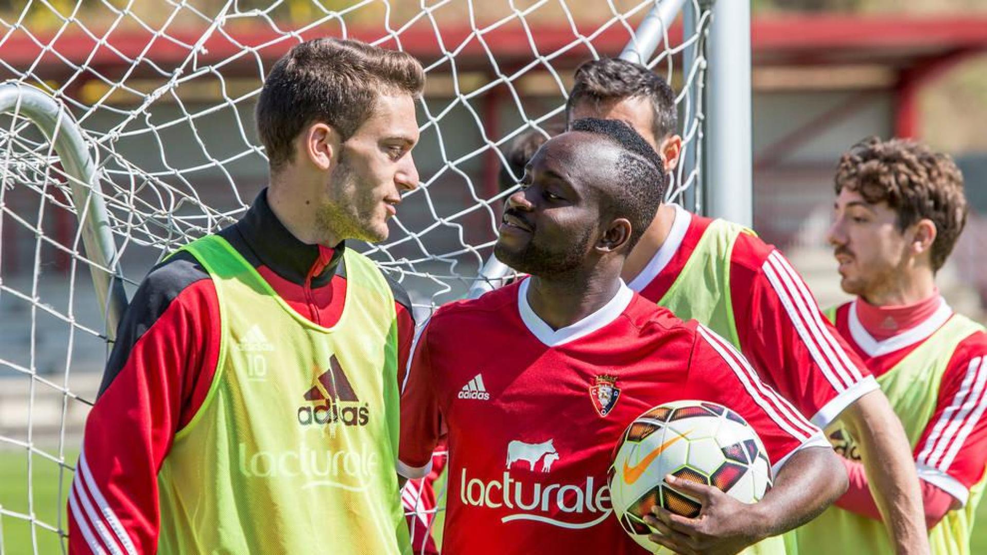 Cedrick Mabwati, durante su paso por Osasuna