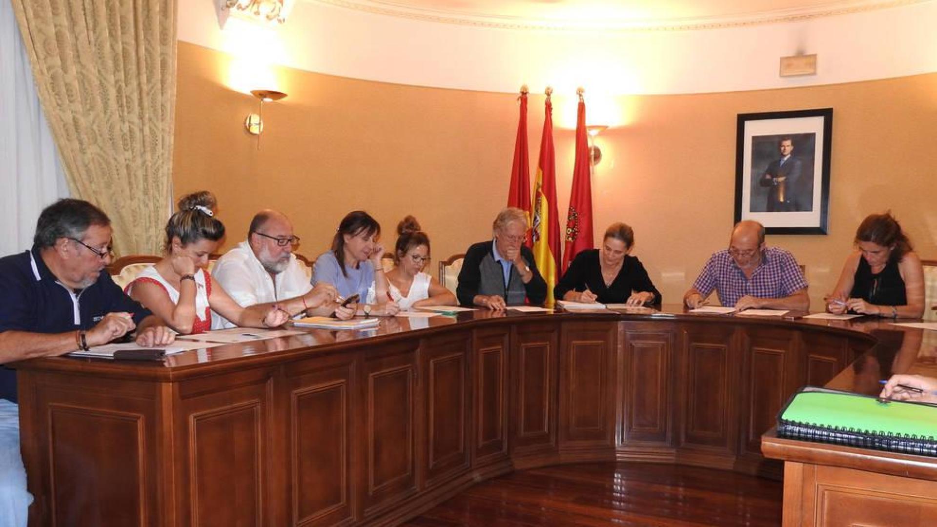 Imagen del pleno ordinario celebrado este miércoles en el ayuntamiento de San Adrián.