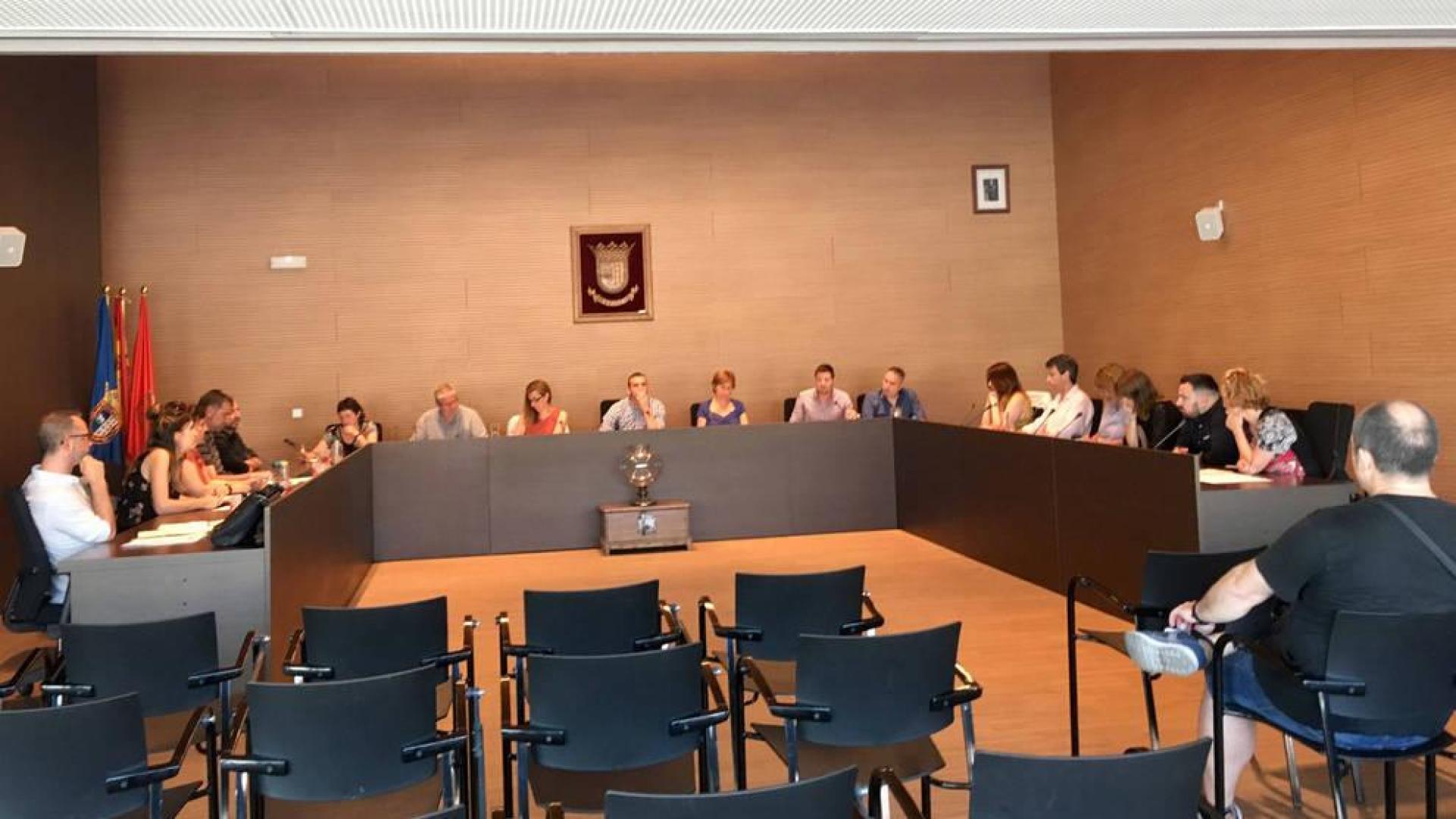 Una sesión anterior del pleno de Berriozar.