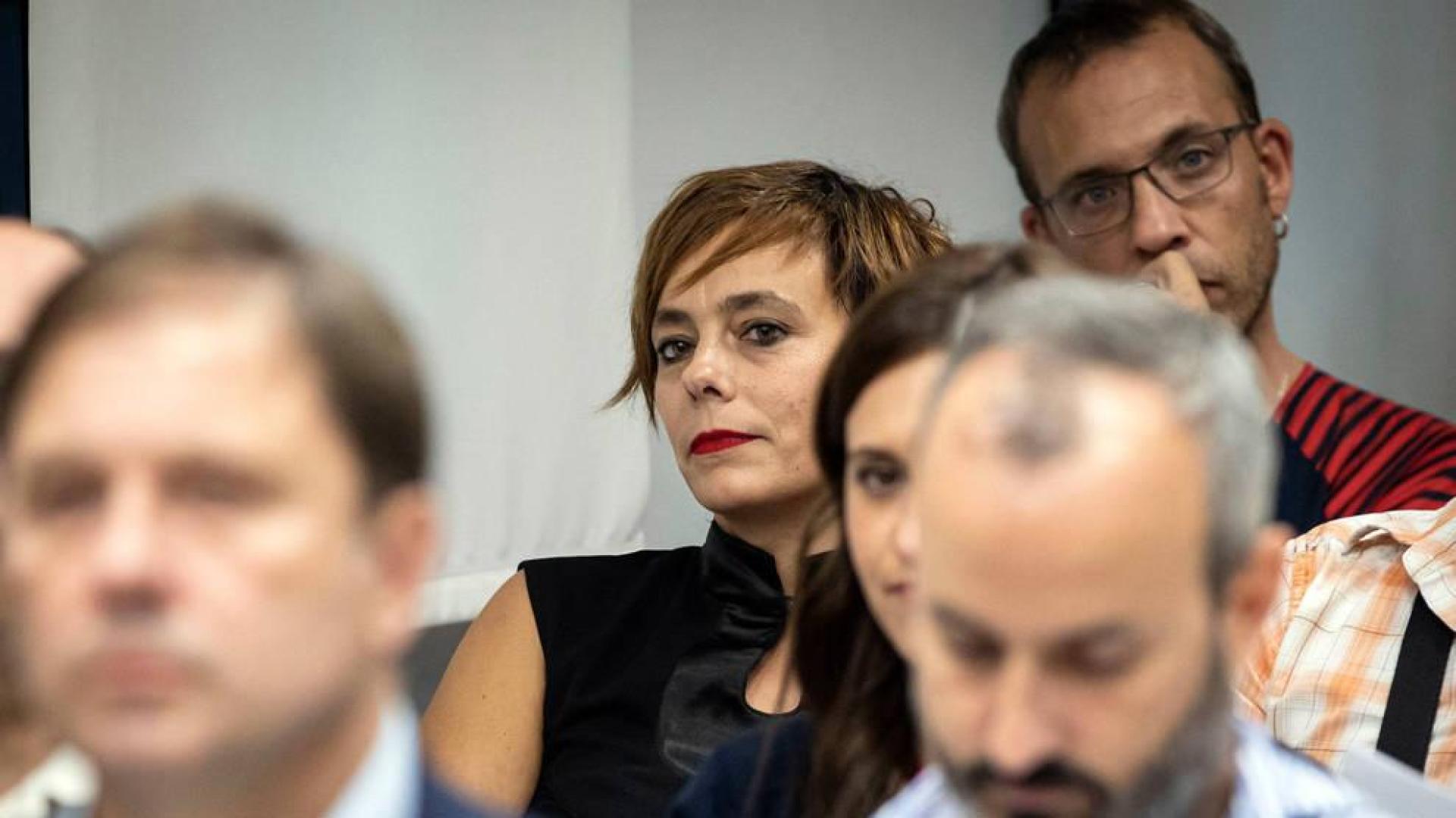 Foto de Amaia Izko, durante la elección del presidente de la MCP.