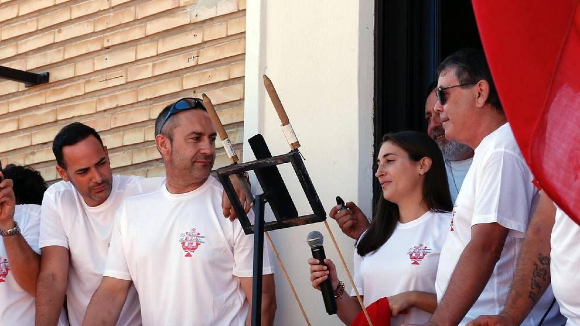 Fotos del cohete de fiestas de Cortes este sábado 28 de septiembre