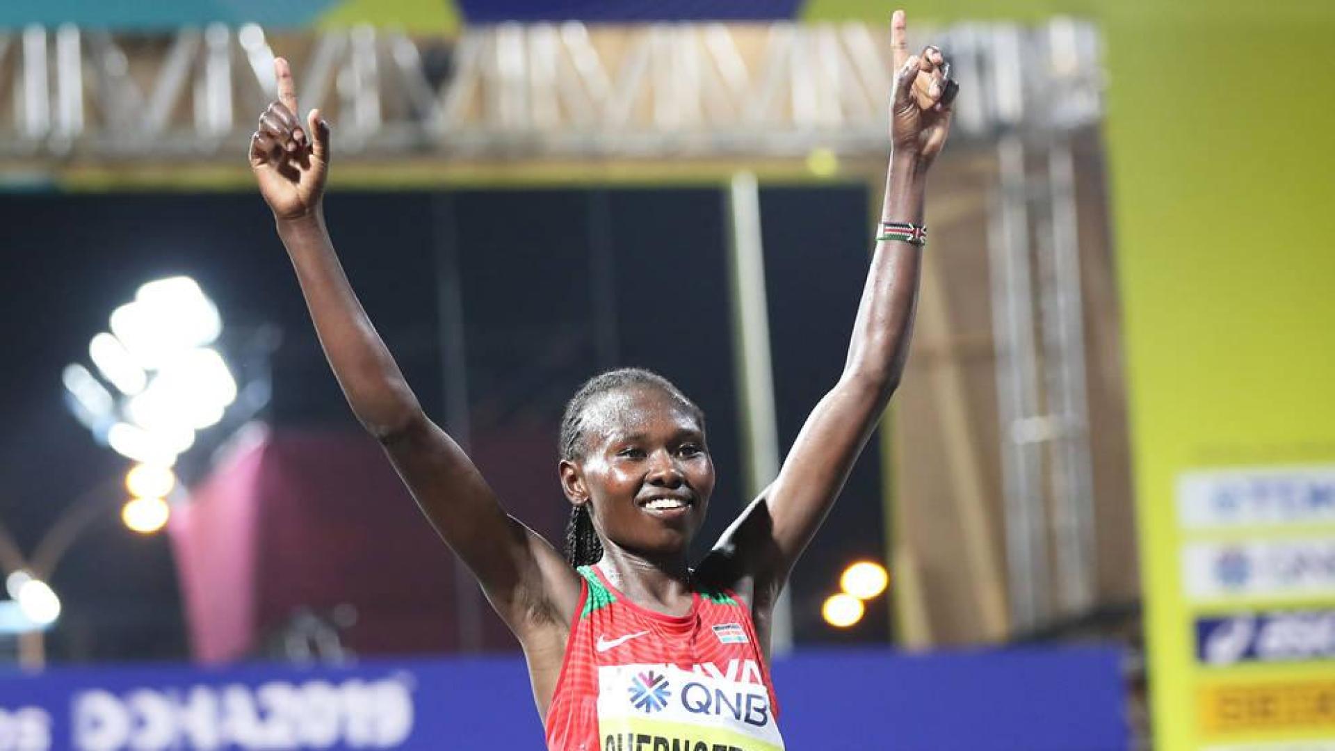 La keniana Chepngetich conquista el maratón de la supervivencia