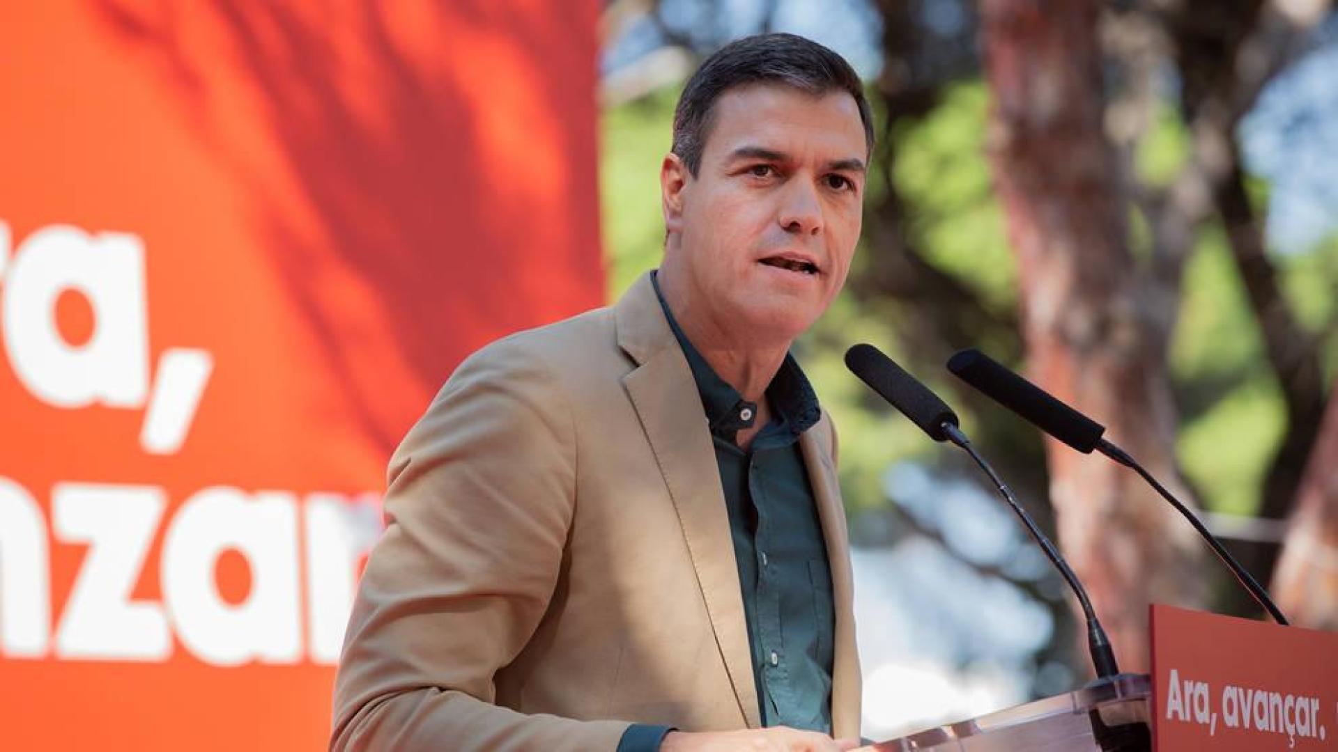 Pedro Sánchez, en la Fiesta de la Rosa en Gavà (Barcelona).