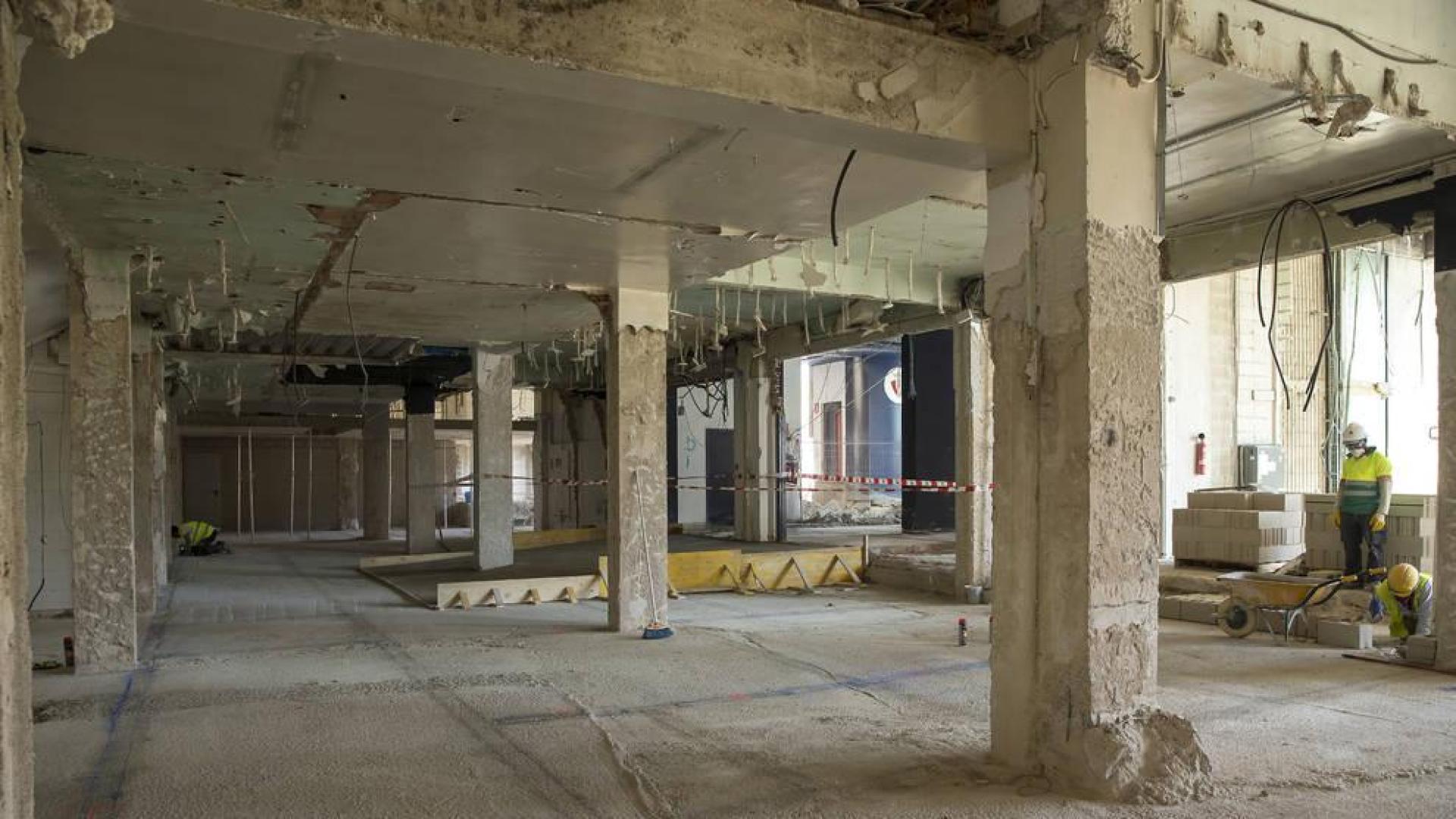 Las obras en El Sadar destapan una caja fuerte con dinero