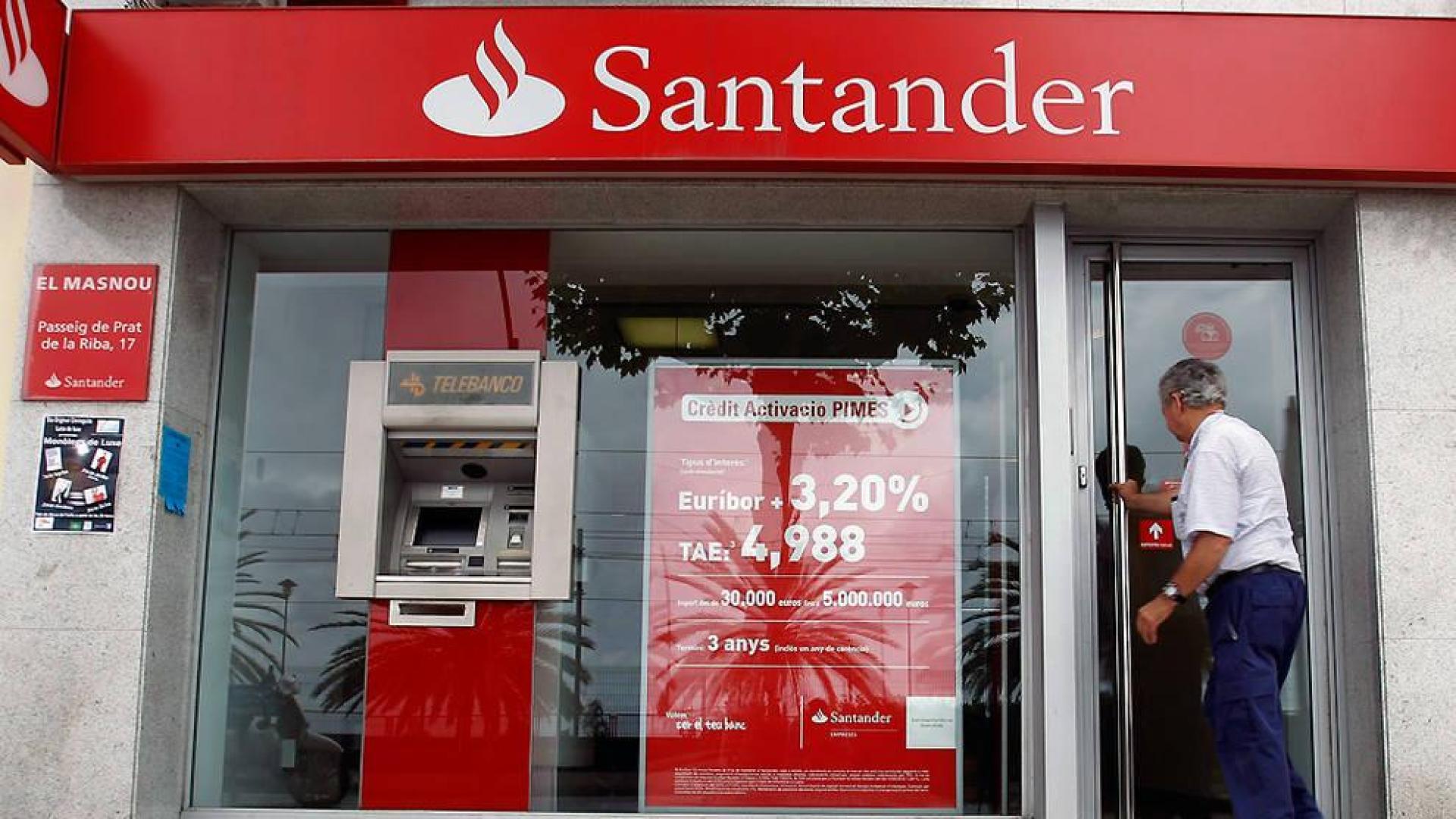 29 de las 47 oficinas del Santander podrían verse afectadas por el ajuste