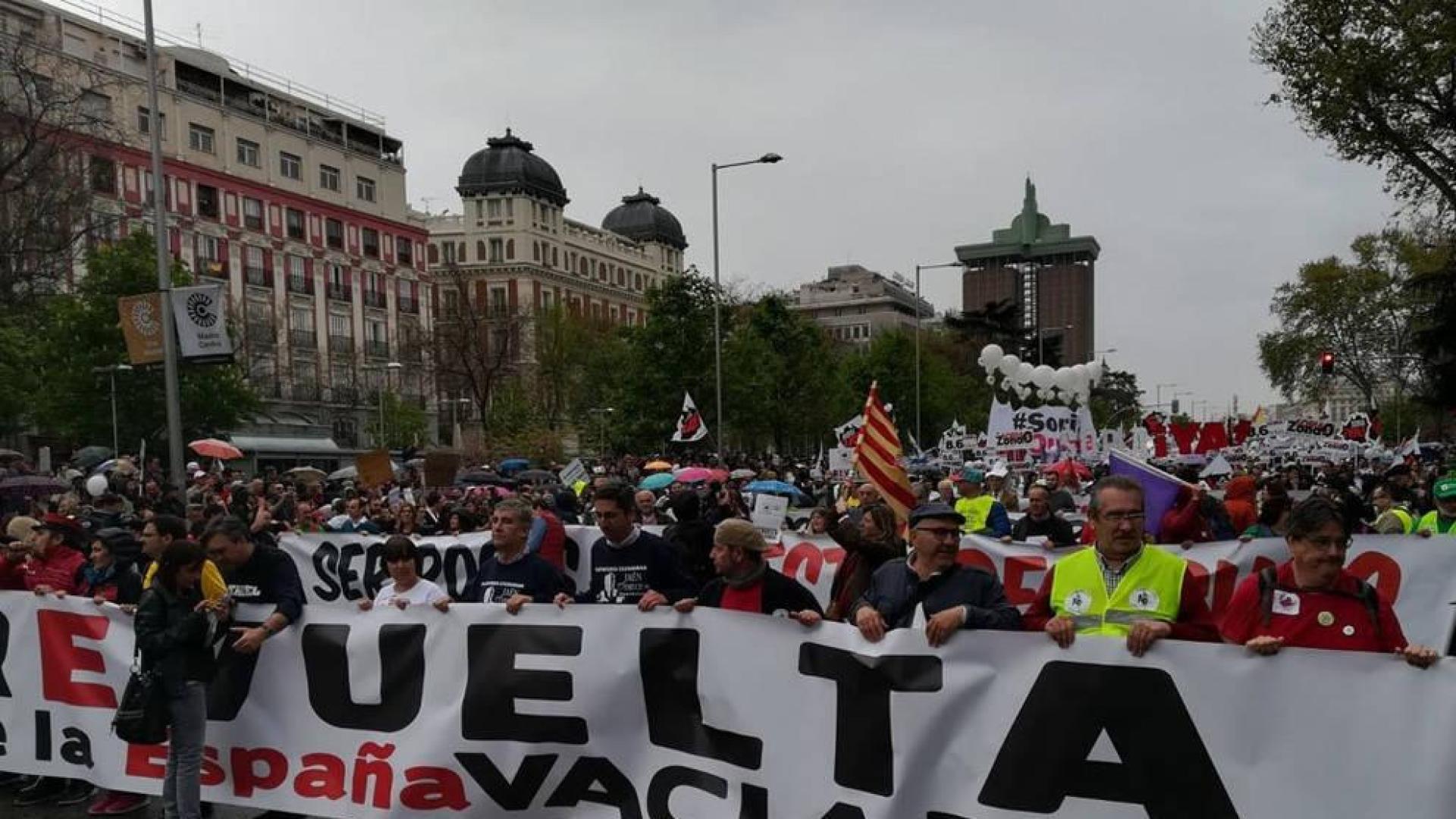 'La España vaciada' llena Madrid para pedir medidas contra la despoblación rural