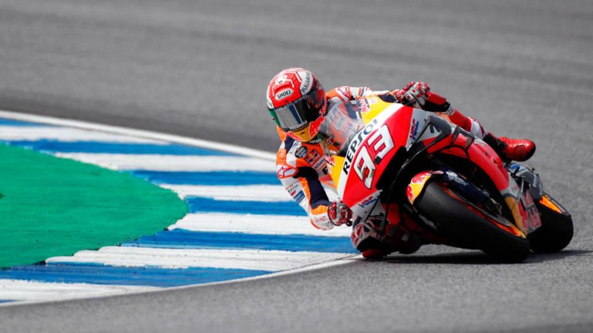 Marc Márquez (Repsol Honda) sufrió una nueva caída pero saldrá desde la tercera posición